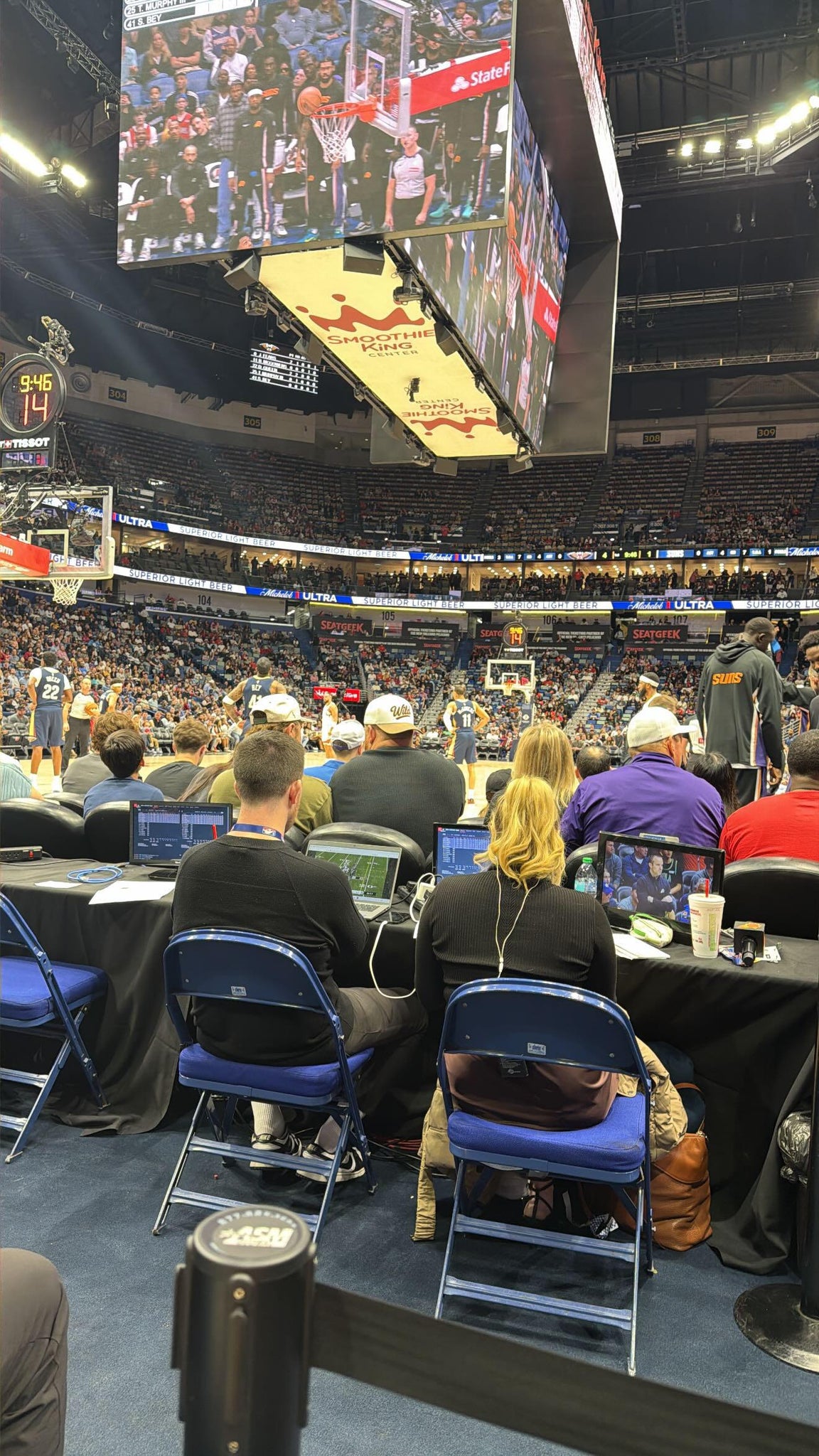 Real Fan View taken from Section 118 at Smoothie King Center by Brian R