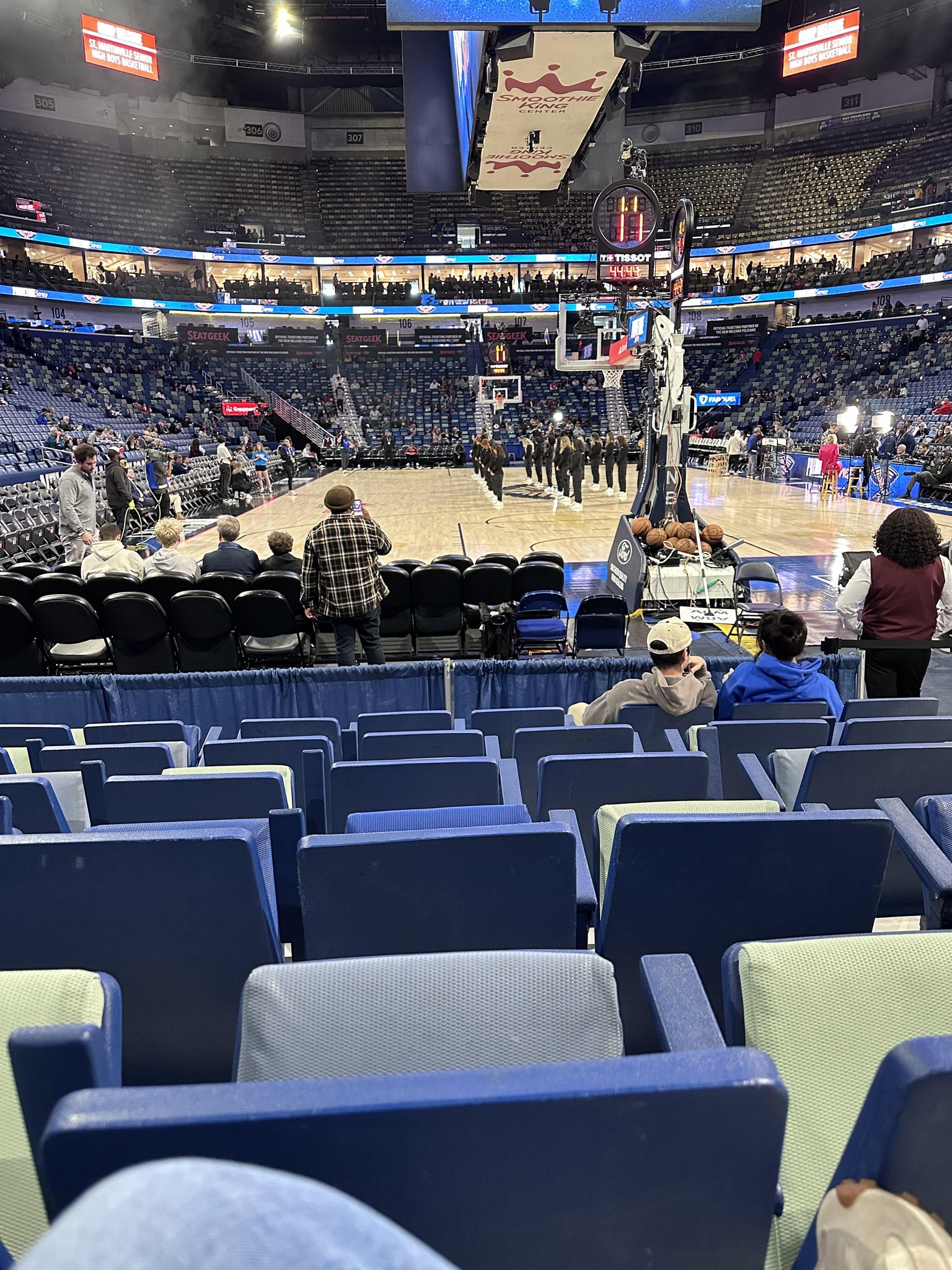 Real Fan View taken from Section 119 at Smoothie King Center by Maggie E