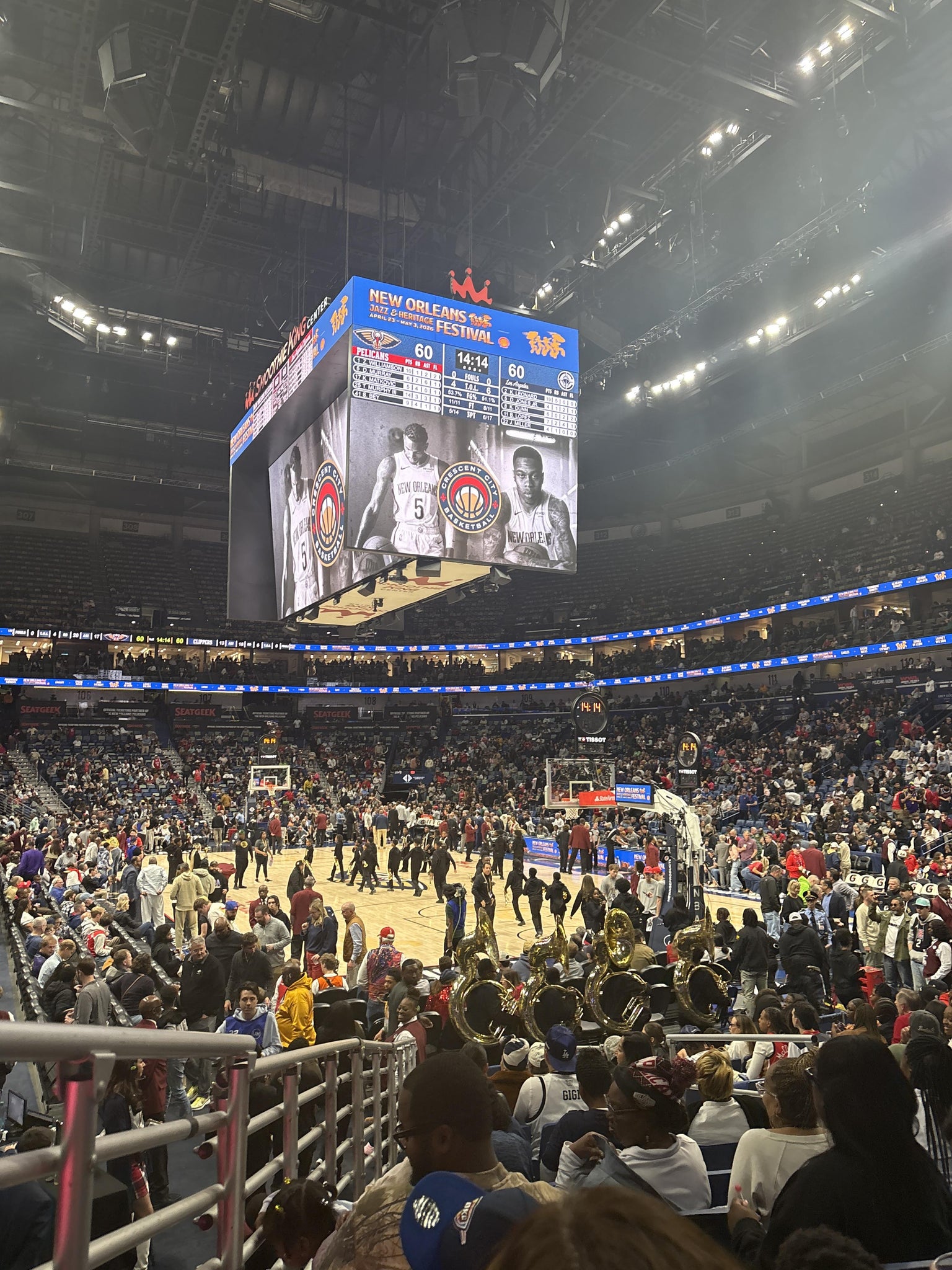 Real Fan View taken from Section 120 at Smoothie King Center by Miley P