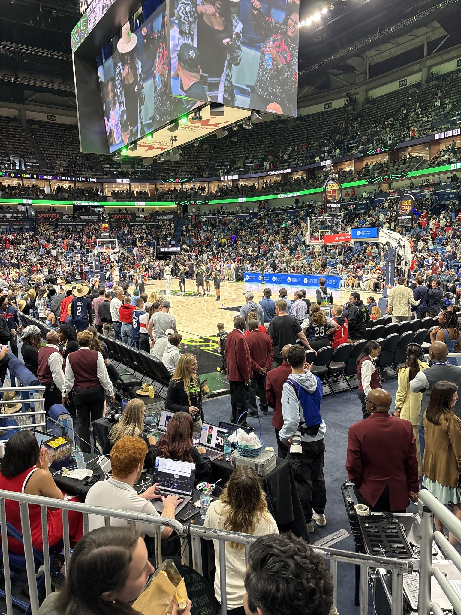 Real Fan View taken from Section 121 at Smoothie King Center by James R