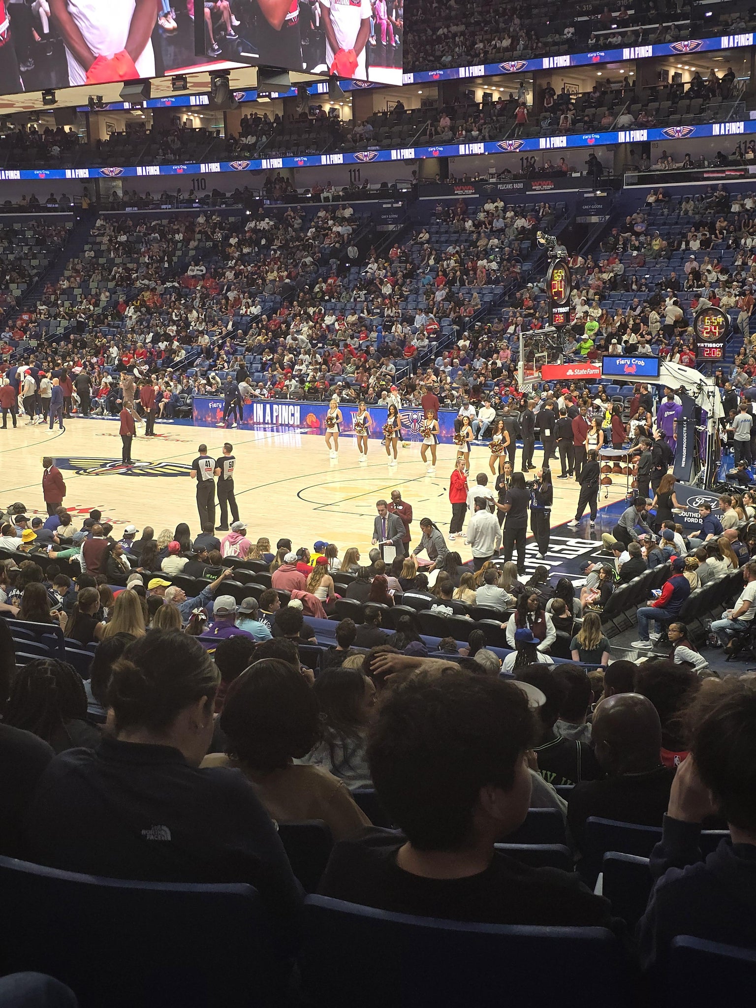 Real Fan View taken from Section 122 at Smoothie King Center by Marvin G