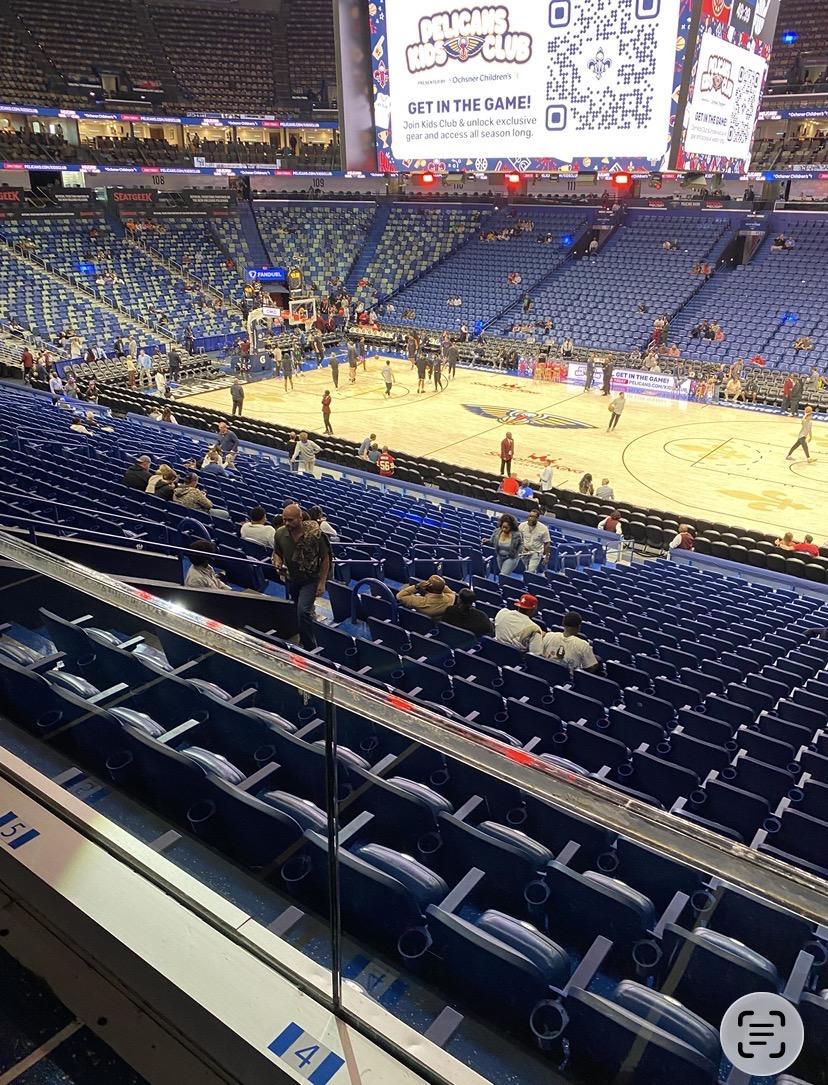 Real Fan View taken from Section 123 at Smoothie King Center by Jasmine H