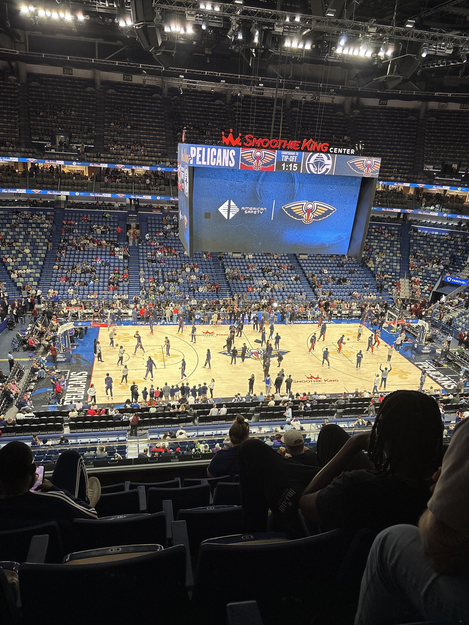 Real Fan View taken from Section 301 at Smoothie King Center by Joseph G