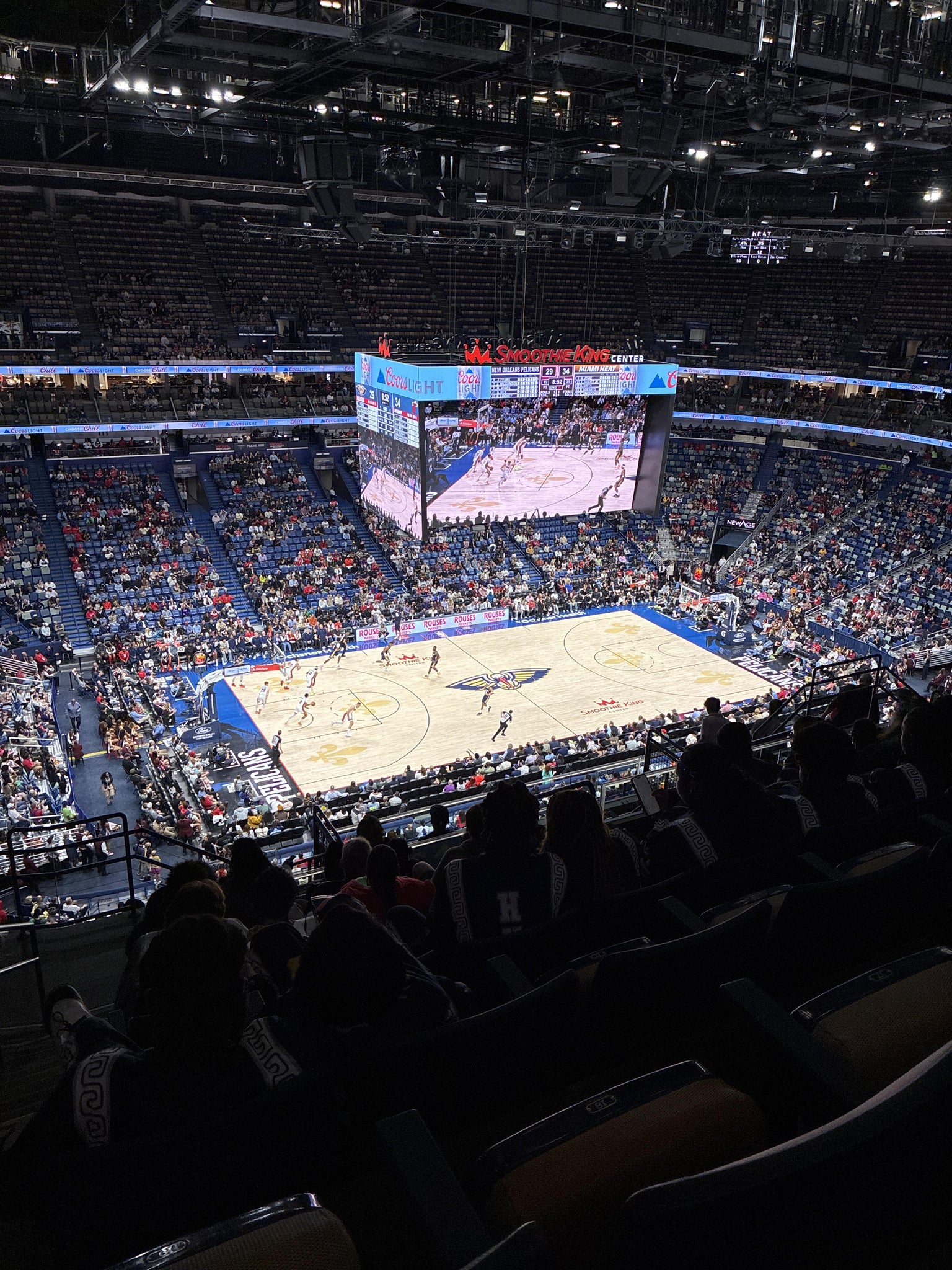Real Fan View taken from Section 302 at Smoothie King Center by Kristina K
