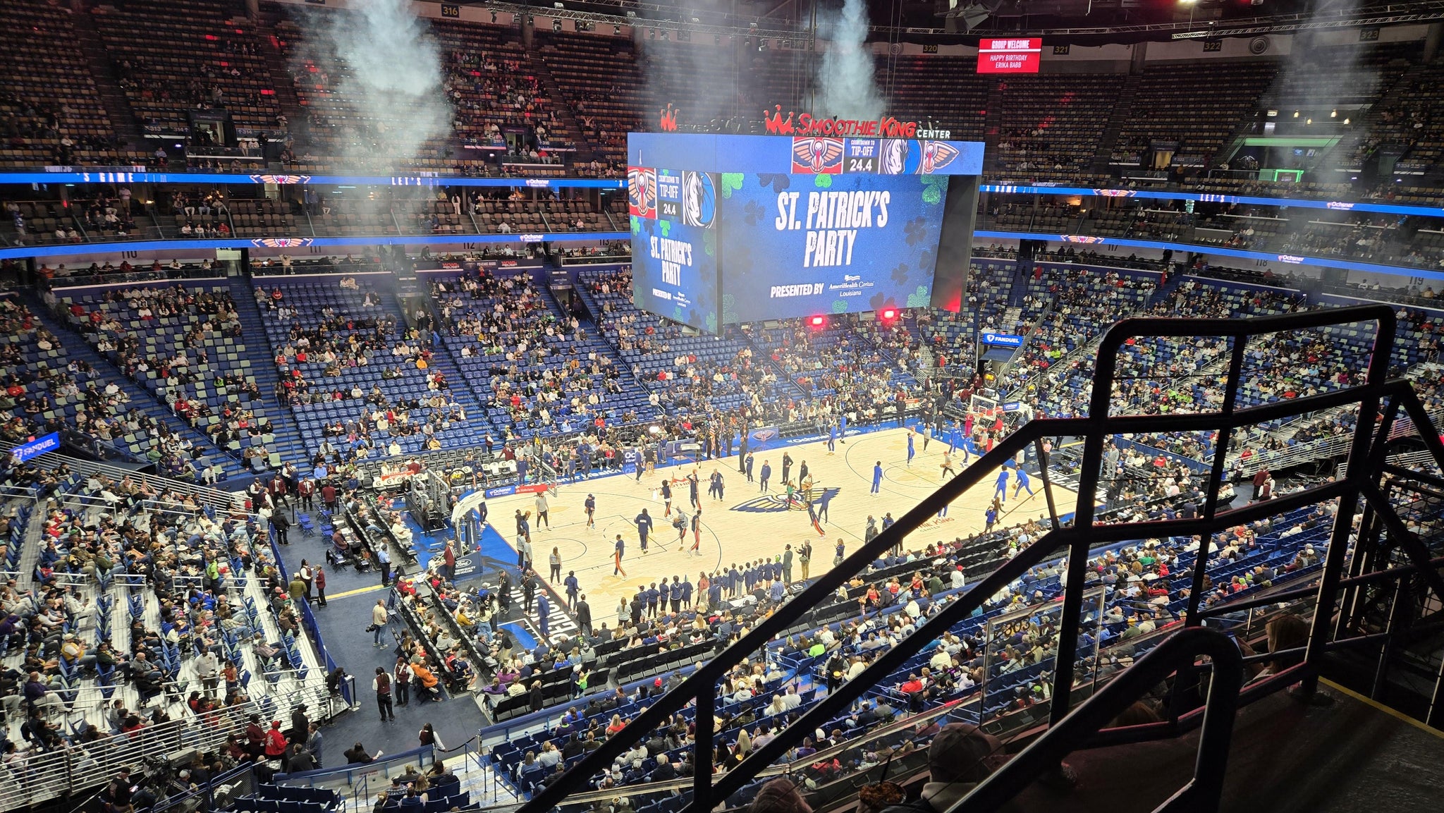 Real Fan View taken from Section 303 at Smoothie King Center by Gail S