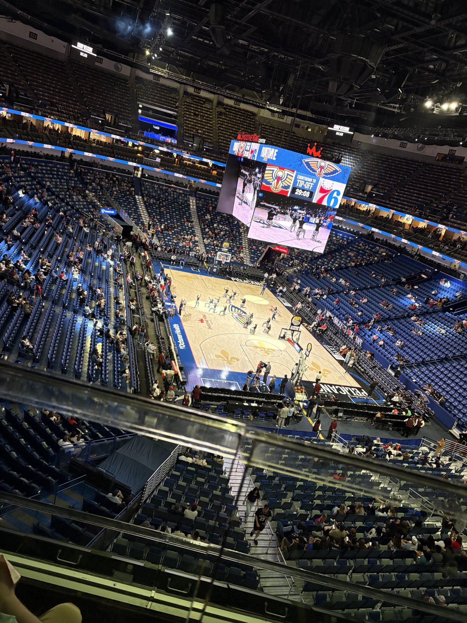 Real Fan View taken from Section 310 at Smoothie King Center by Jasper S