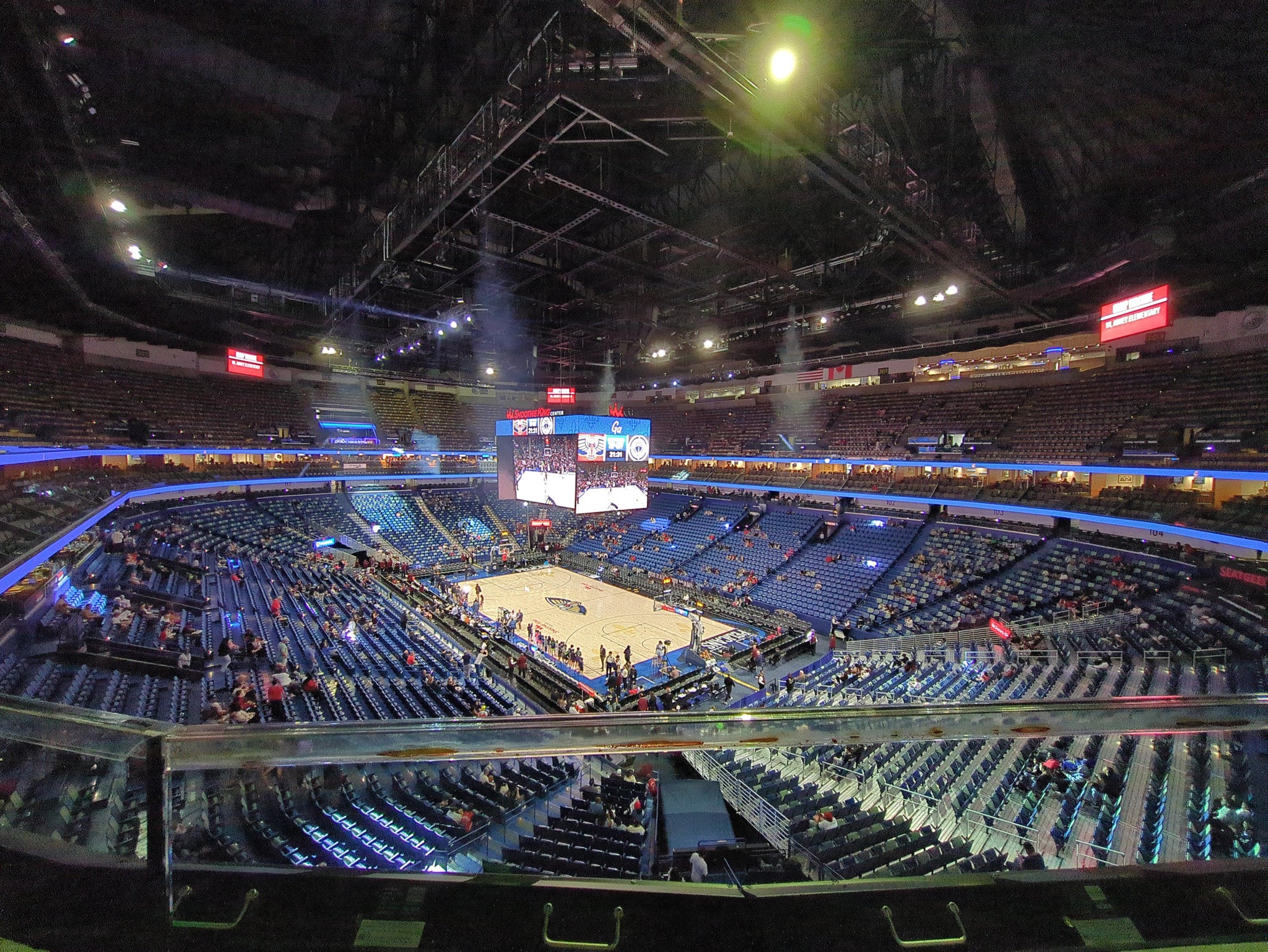 Real Fan View taken from Section 311 at Smoothie King Center by Pierre B