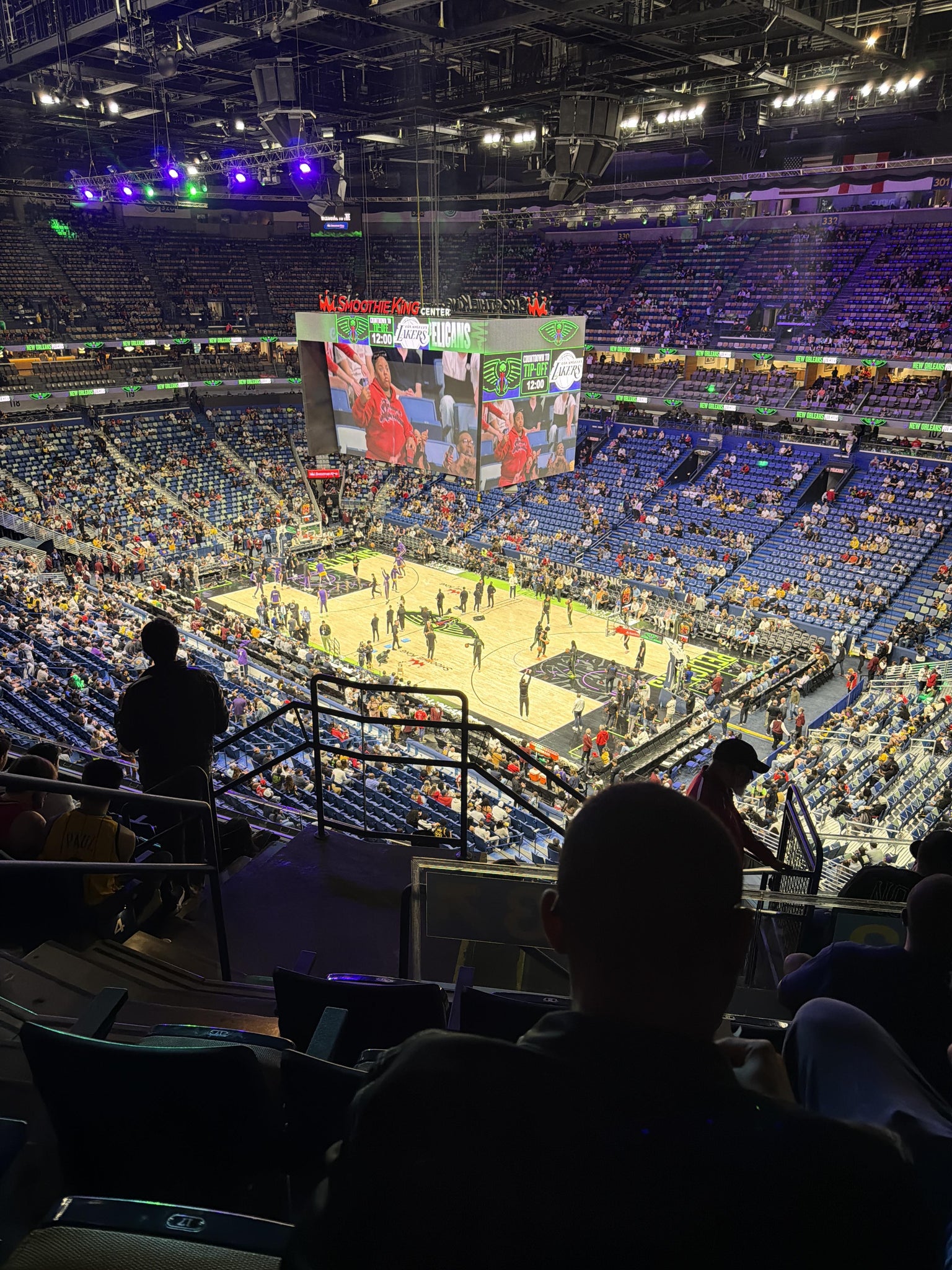 Real Fan View taken from Section 312 at Smoothie King Center by David B