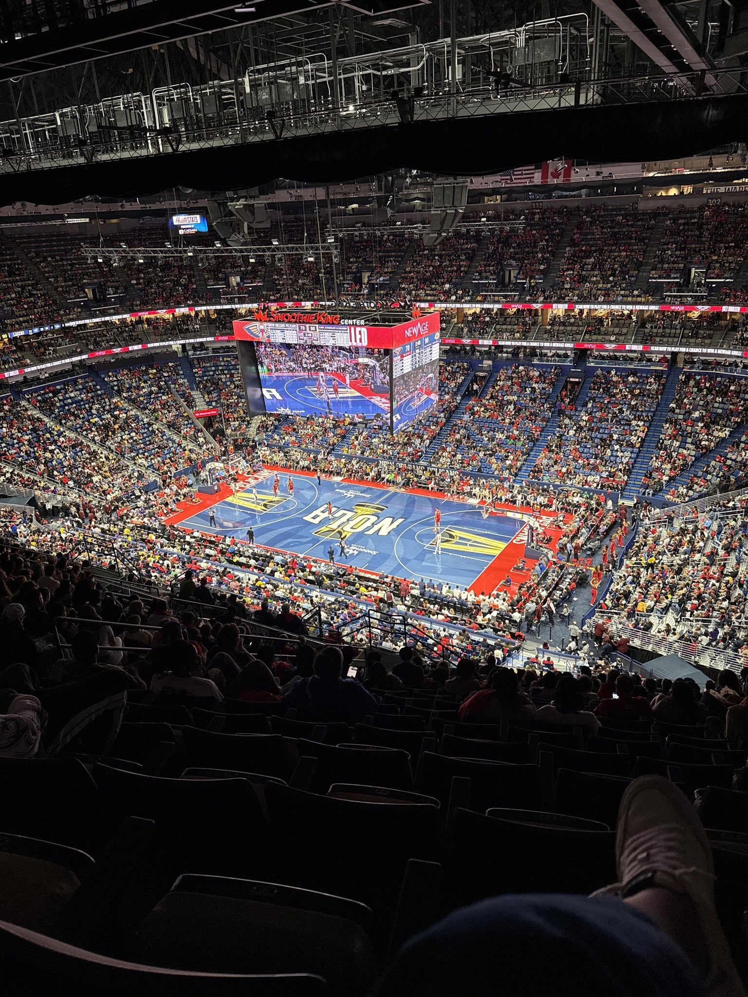 Real Fan View taken from Section 313 at Smoothie King Center by Jacinta J