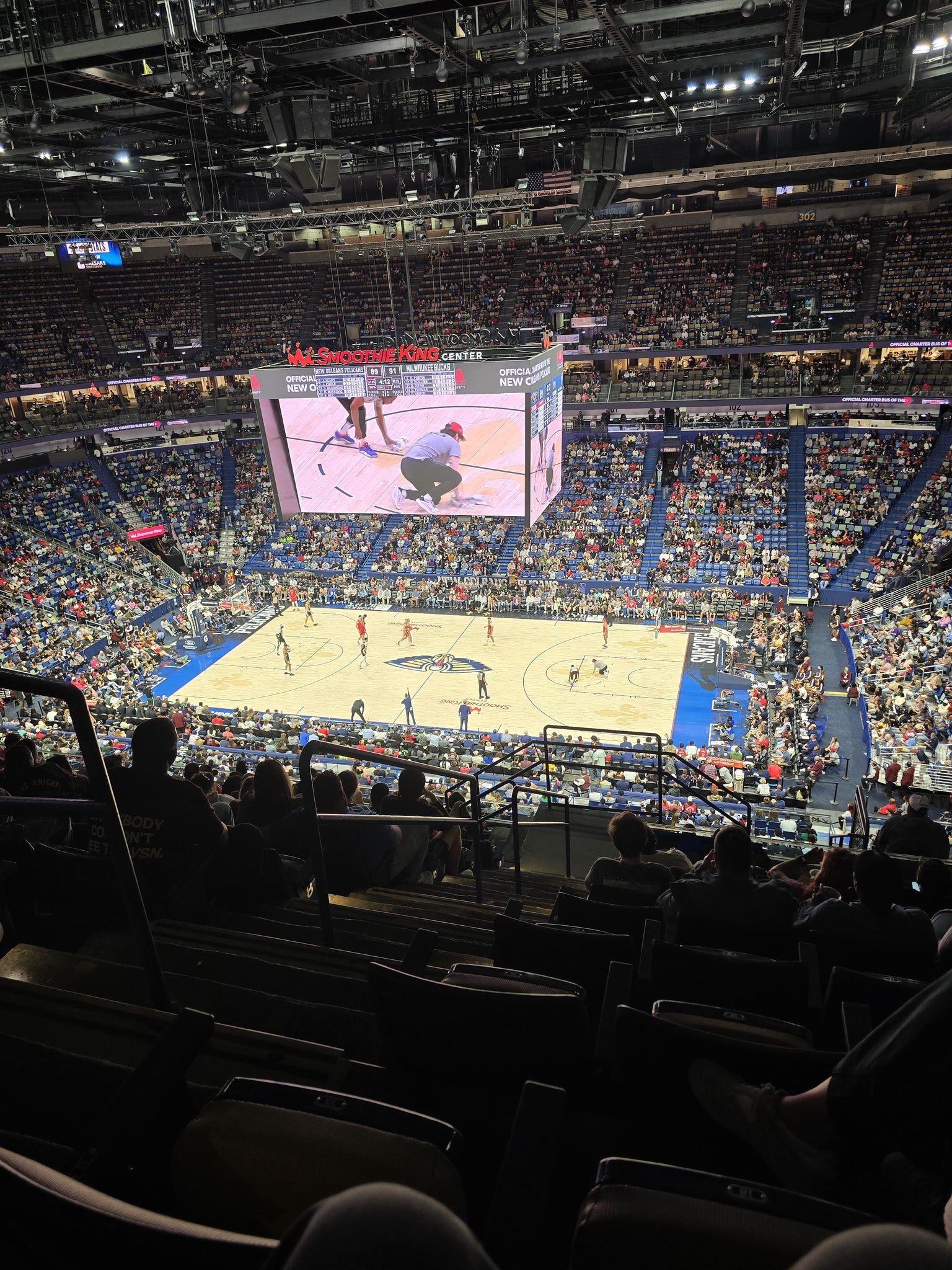 Real Fan View taken from Section 314 at Smoothie King Center by Derick L
