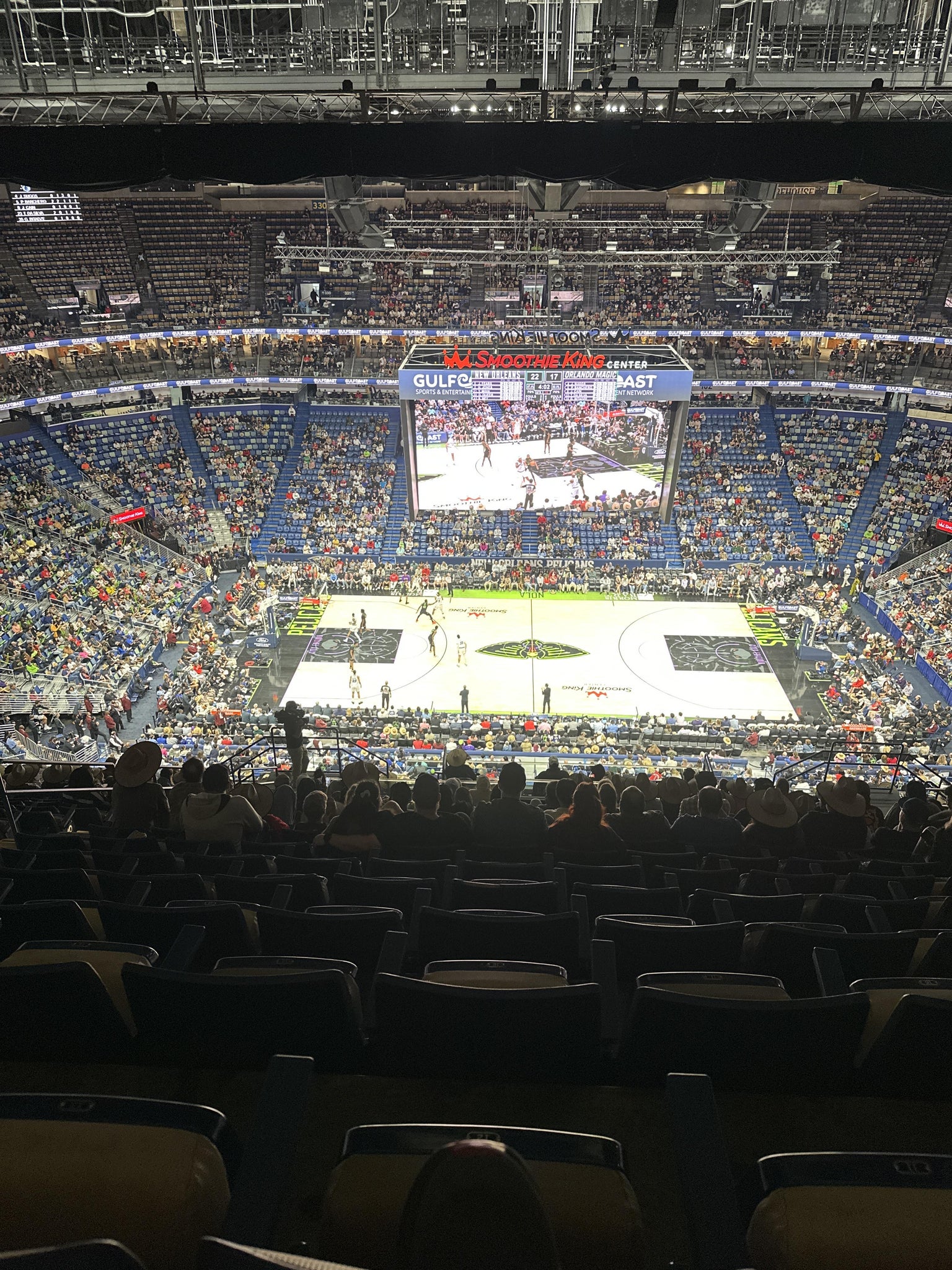Real Fan View taken from Section 316 at Smoothie King Center by Anonymous User