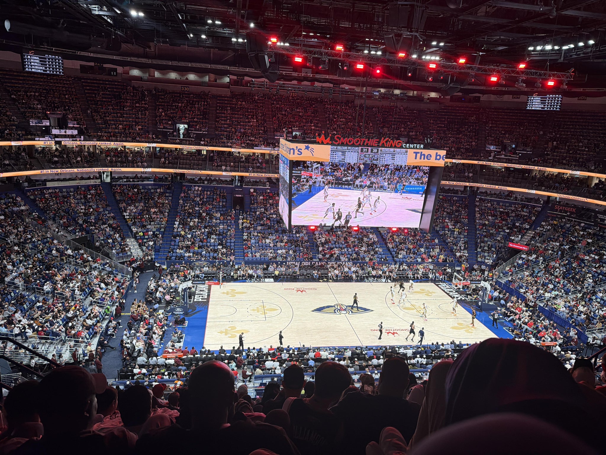 Real Fan View taken from Section 317 at Smoothie King Center by Mary H