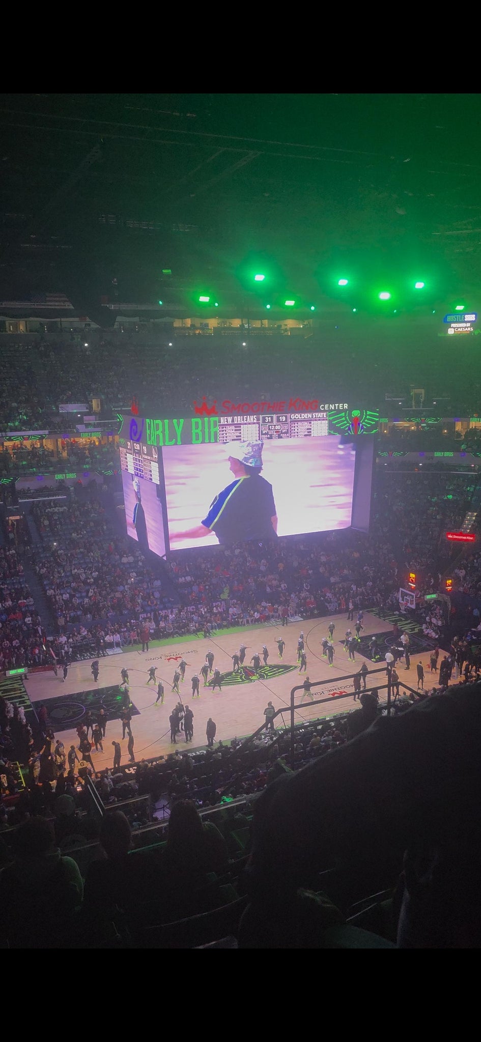 Real Fan View taken from Section 318 at Smoothie King Center by Ronald T