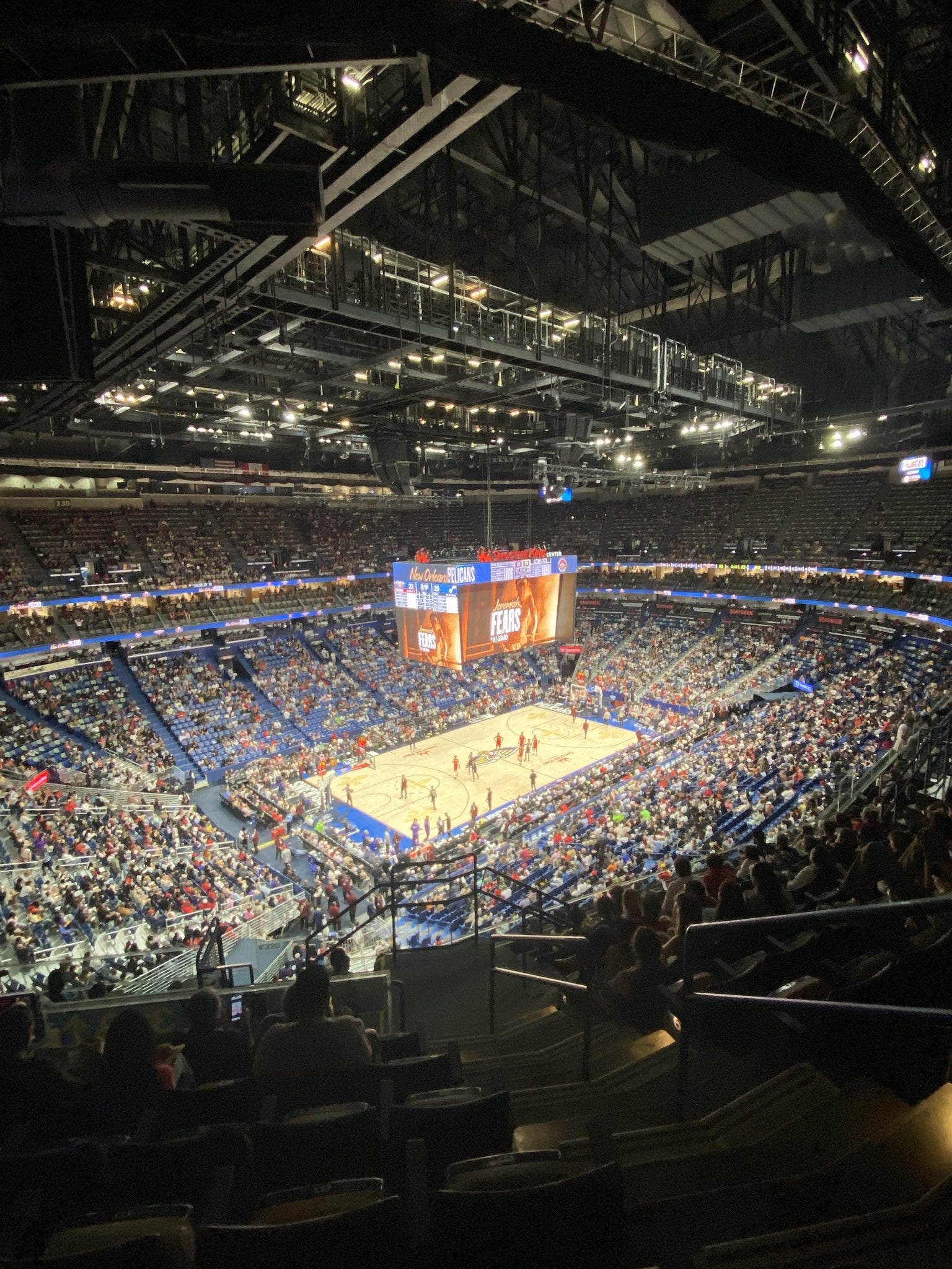 Real Fan View taken from Section 320 at Smoothie King Center by Jennifer R