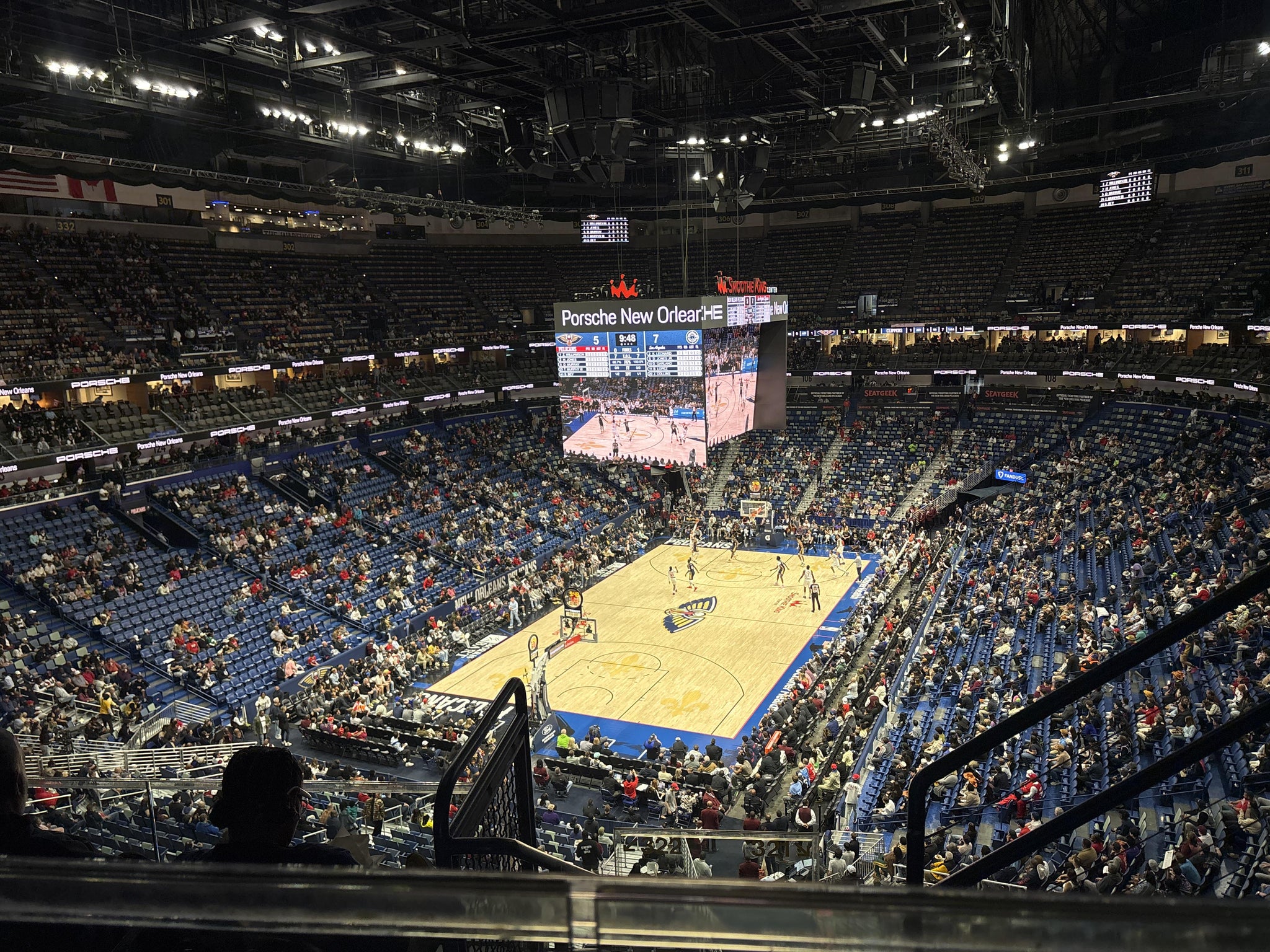 Real Fan View taken from Section 322 at Smoothie King Center by Naana A