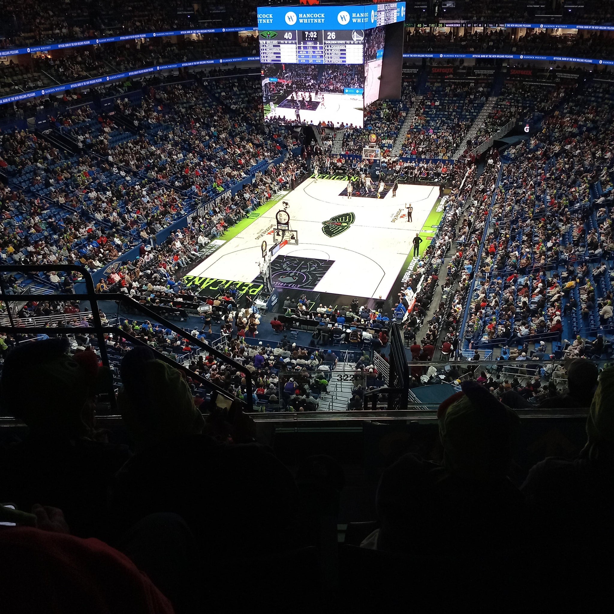 Real Fan View taken from Section 322 at Smoothie King Center by Brittany C