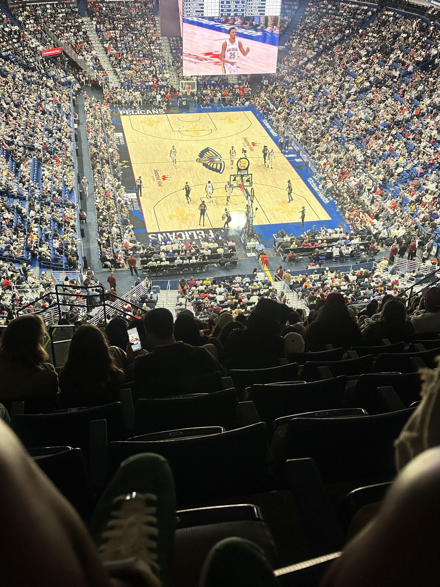 Real Fan View taken from Section 326 at Smoothie King Center by Anonymous User