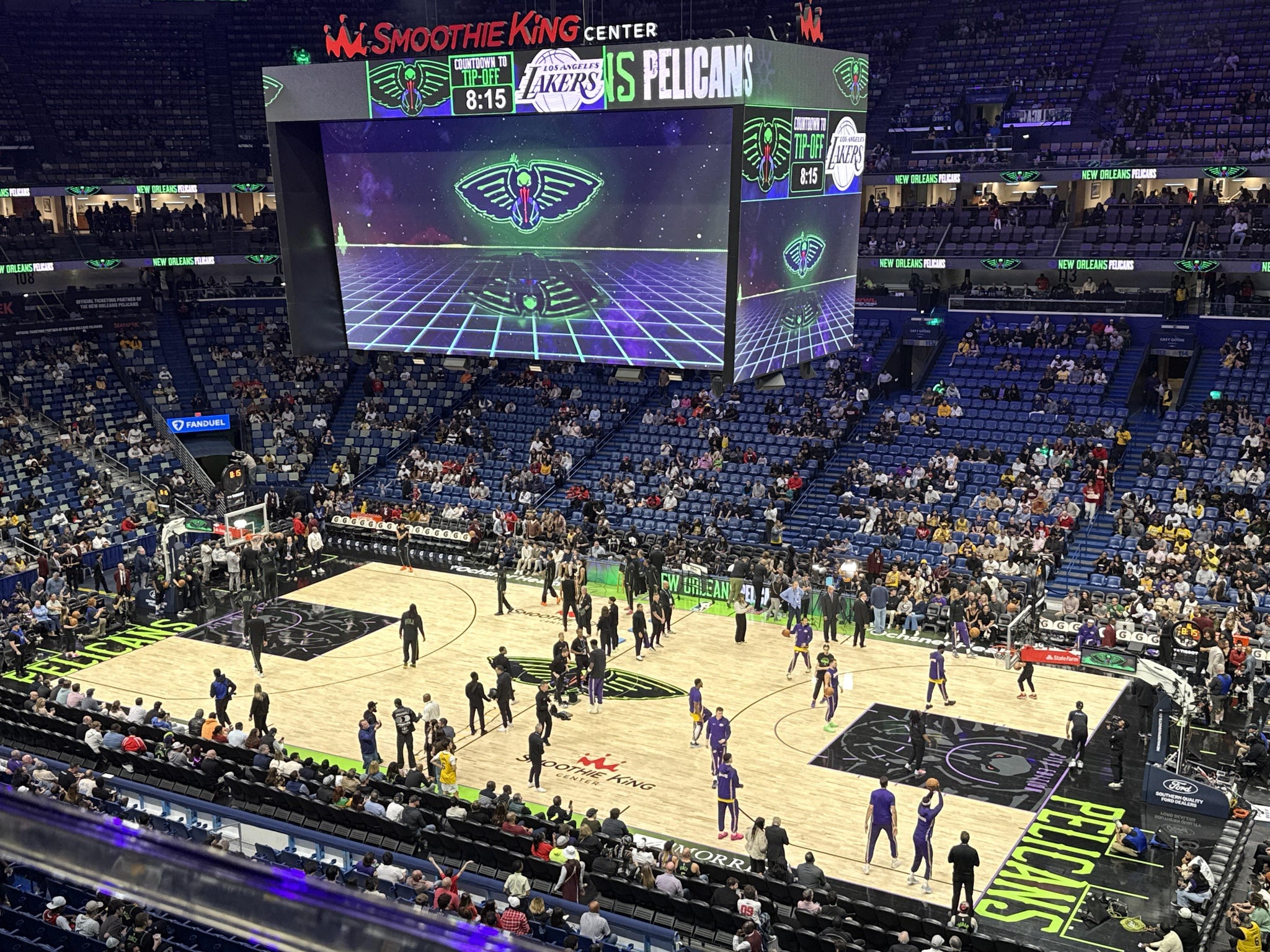 Real Fan View taken from Section 330 at Smoothie King Center by Michael B