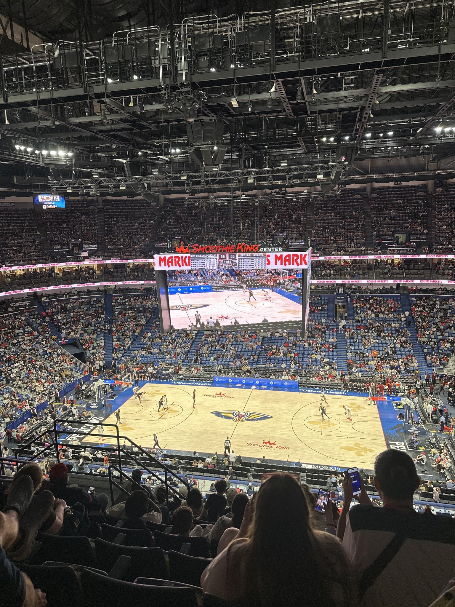 Real Fan View taken from Section 331 at Smoothie King Center by Mike J