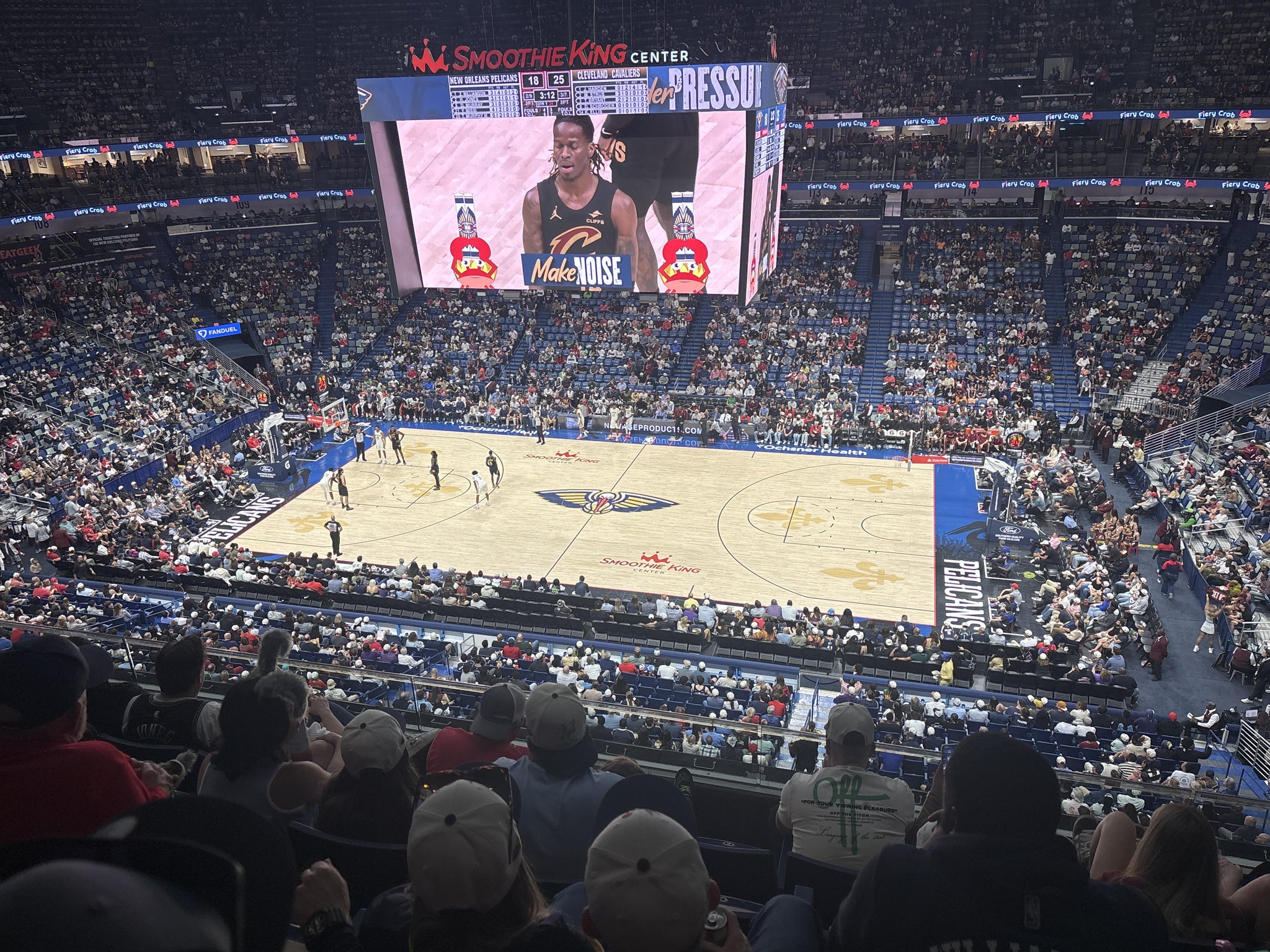 Real Fan View taken from Section 331 at Smoothie King Center by Matt A