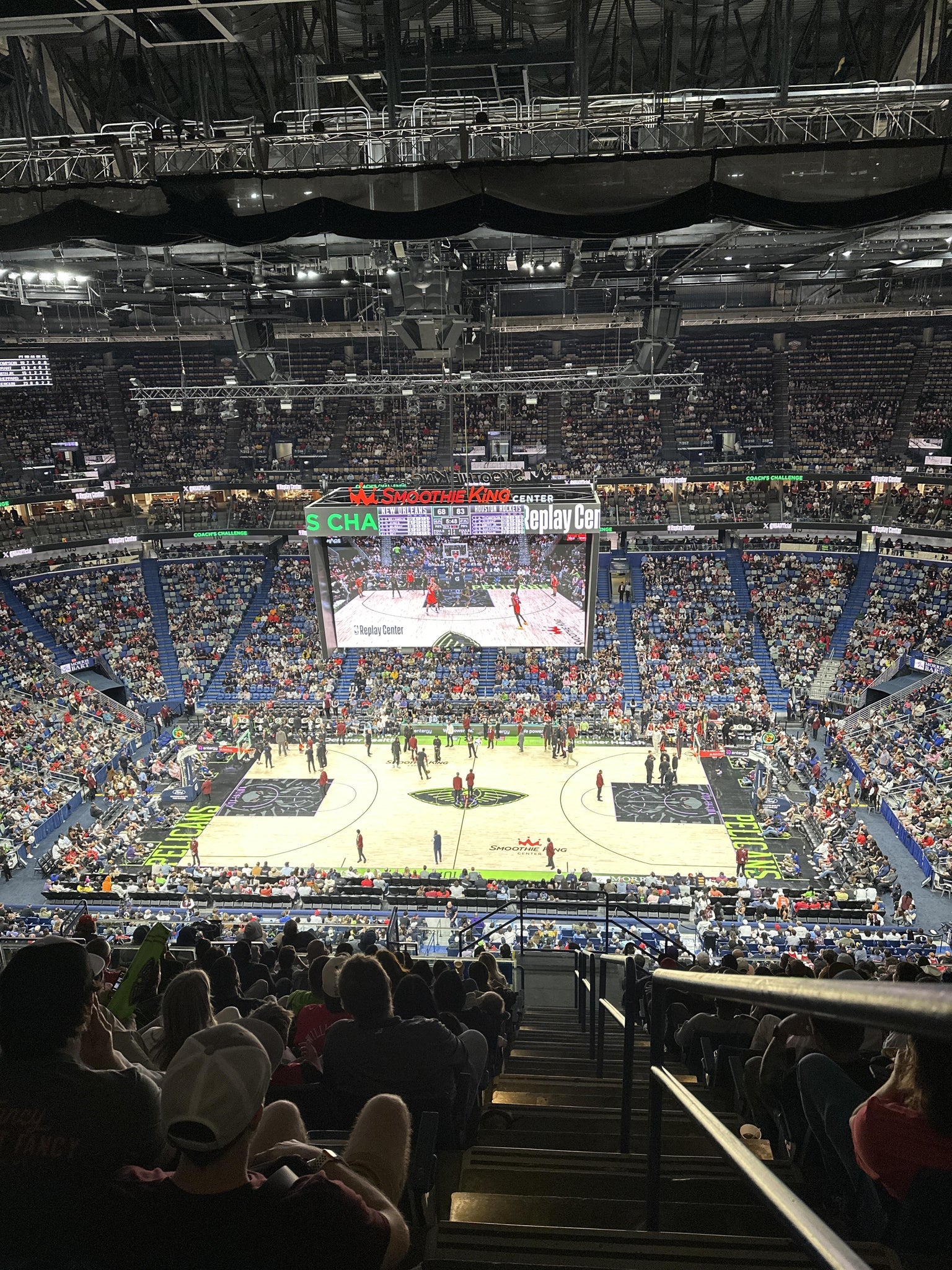 Real Fan View taken from Section 332 at Smoothie King Center by Evan T