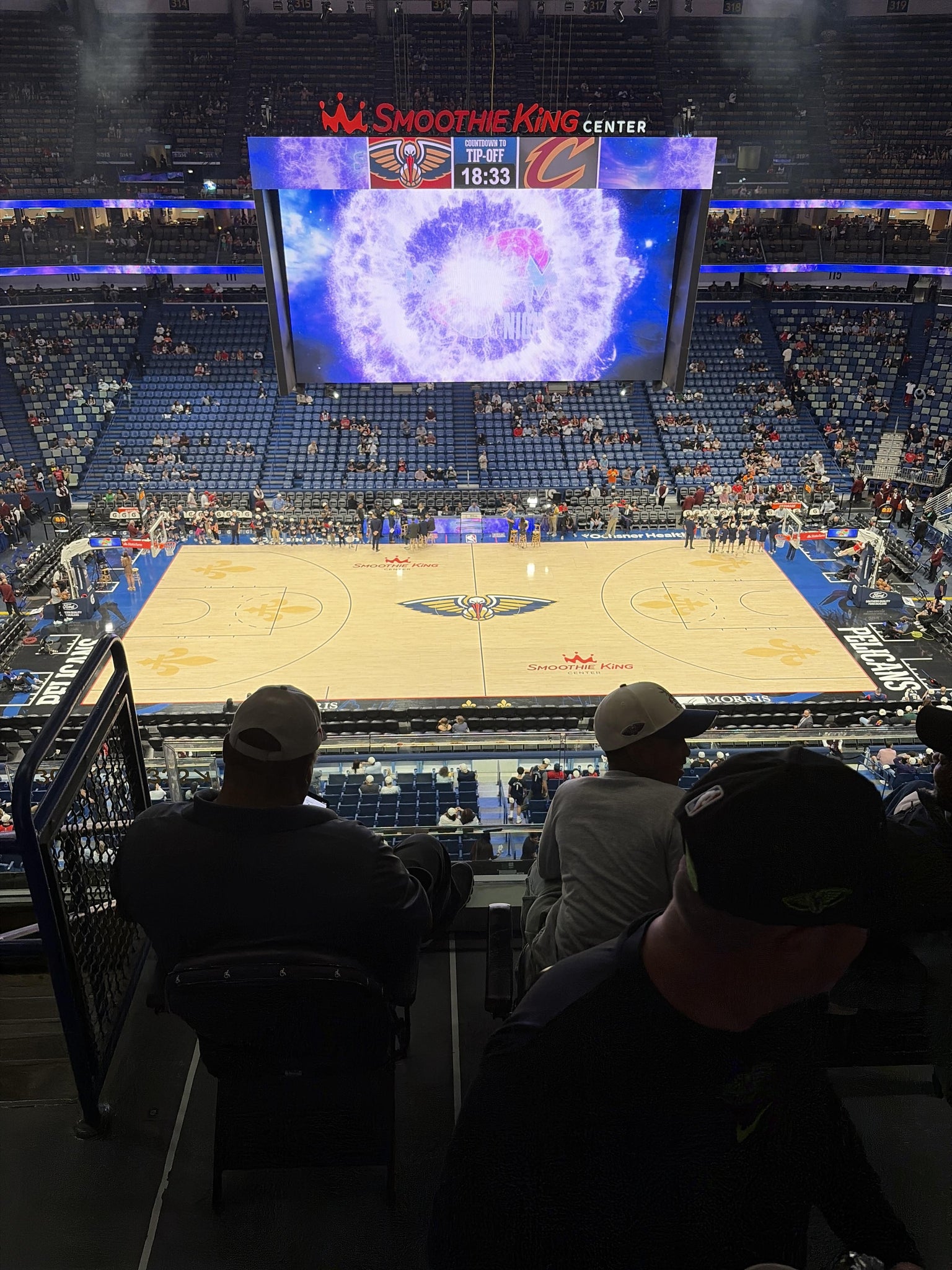 Real Fan View taken from Section 332 at Smoothie King Center by Anonymous User