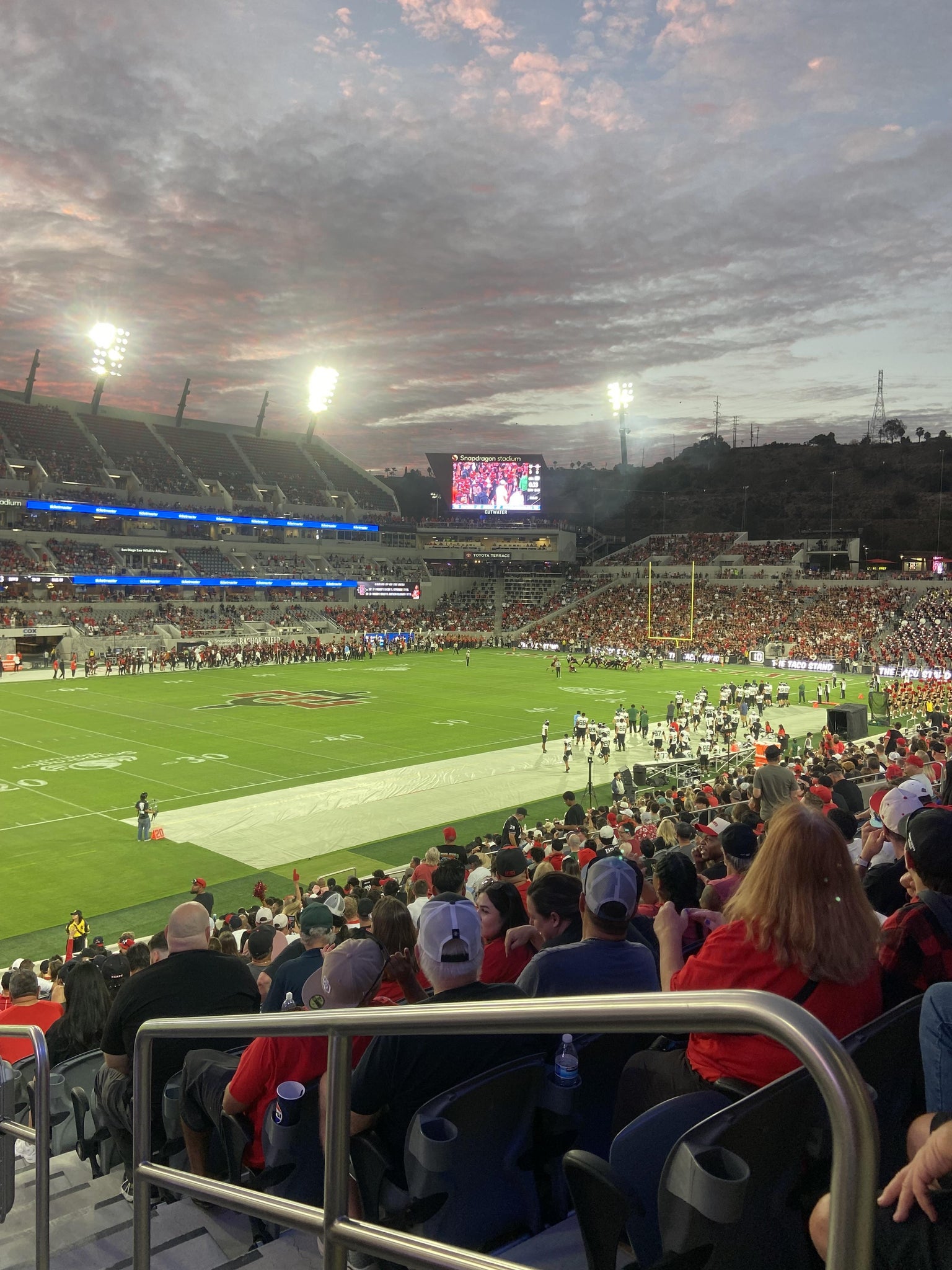 Real Fan View taken from Section 111 at SnapDragon Stadium by Ruddy A