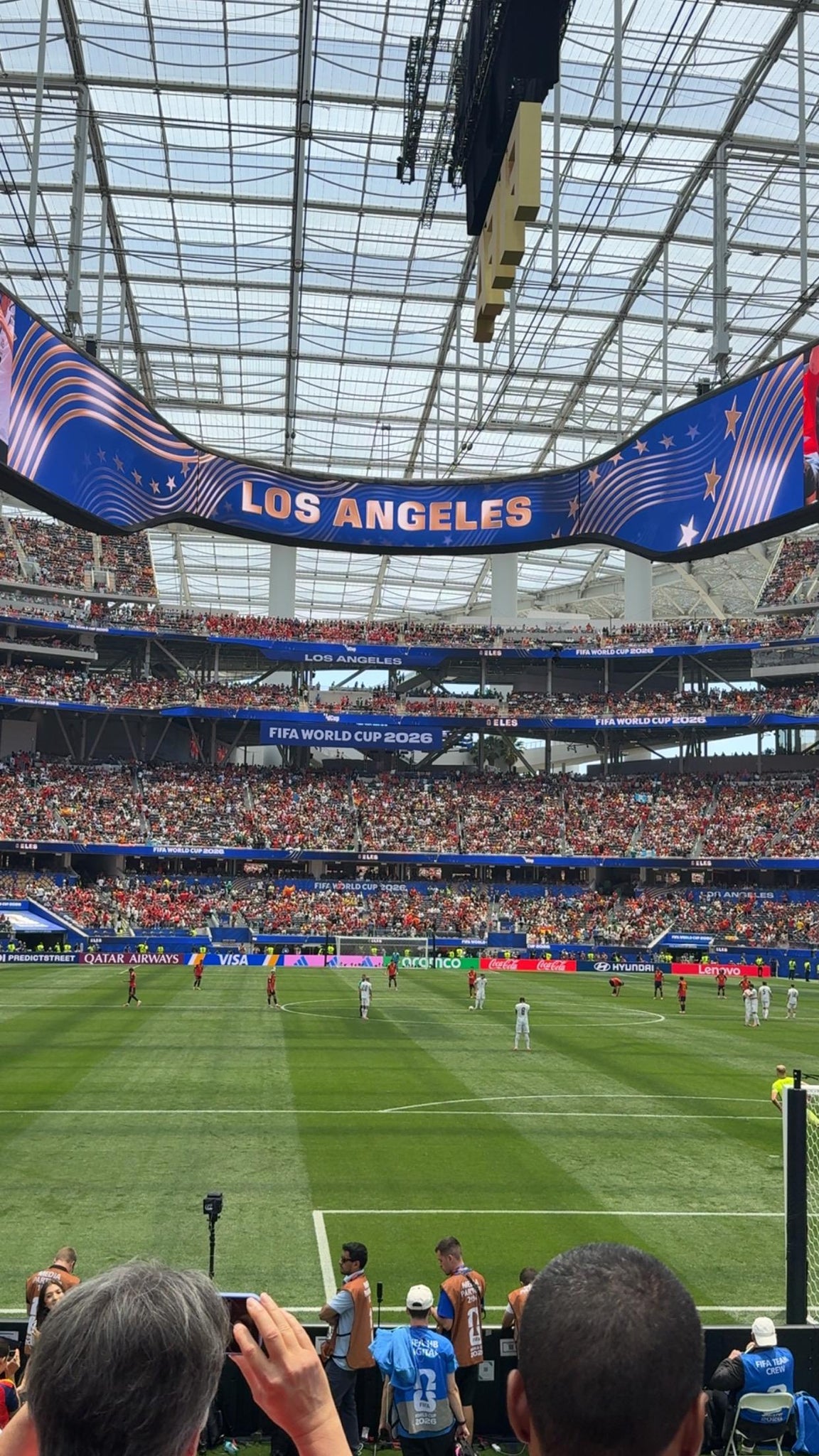 Real Fan View taken from Section 102 at SoFi Stadium by Ivan A