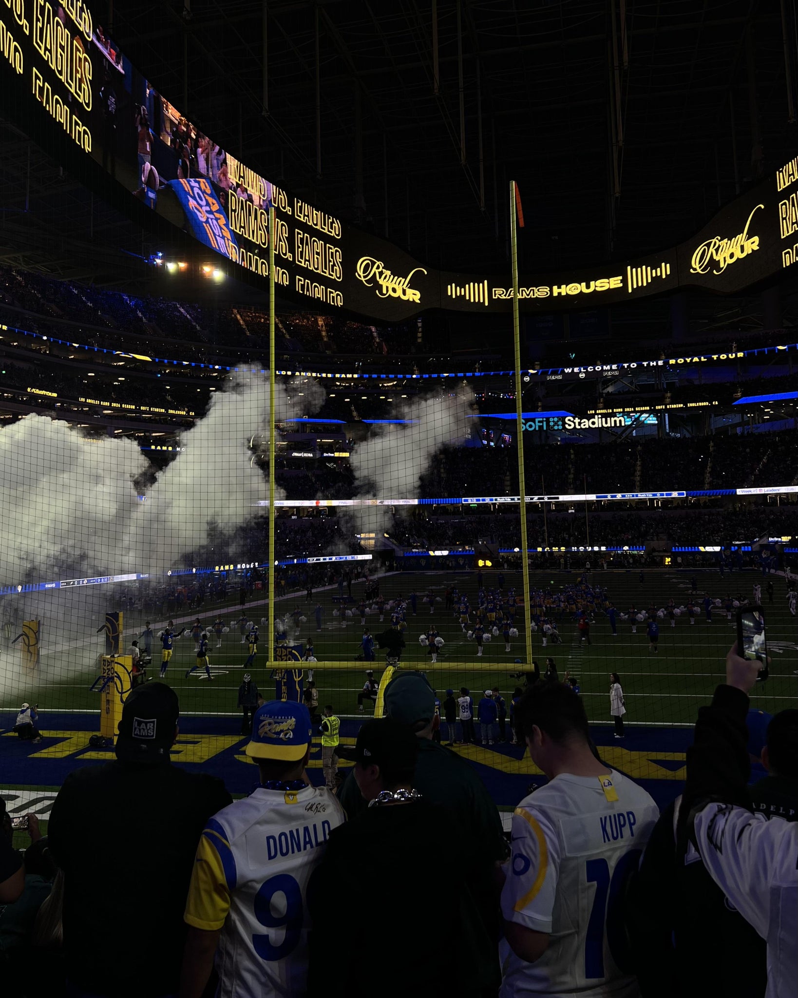 Real Fan View taken from Section 103 at SoFi Stadium by Hannah M