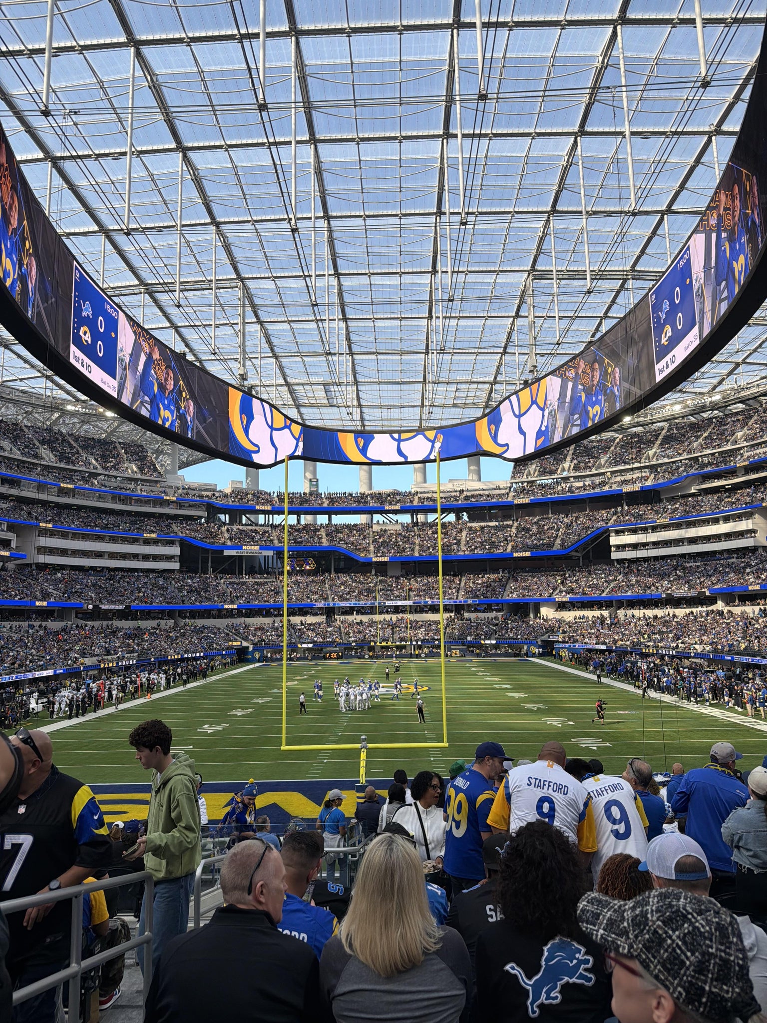 Real Fan View taken from Section 104 at SoFi Stadium by Carlo M