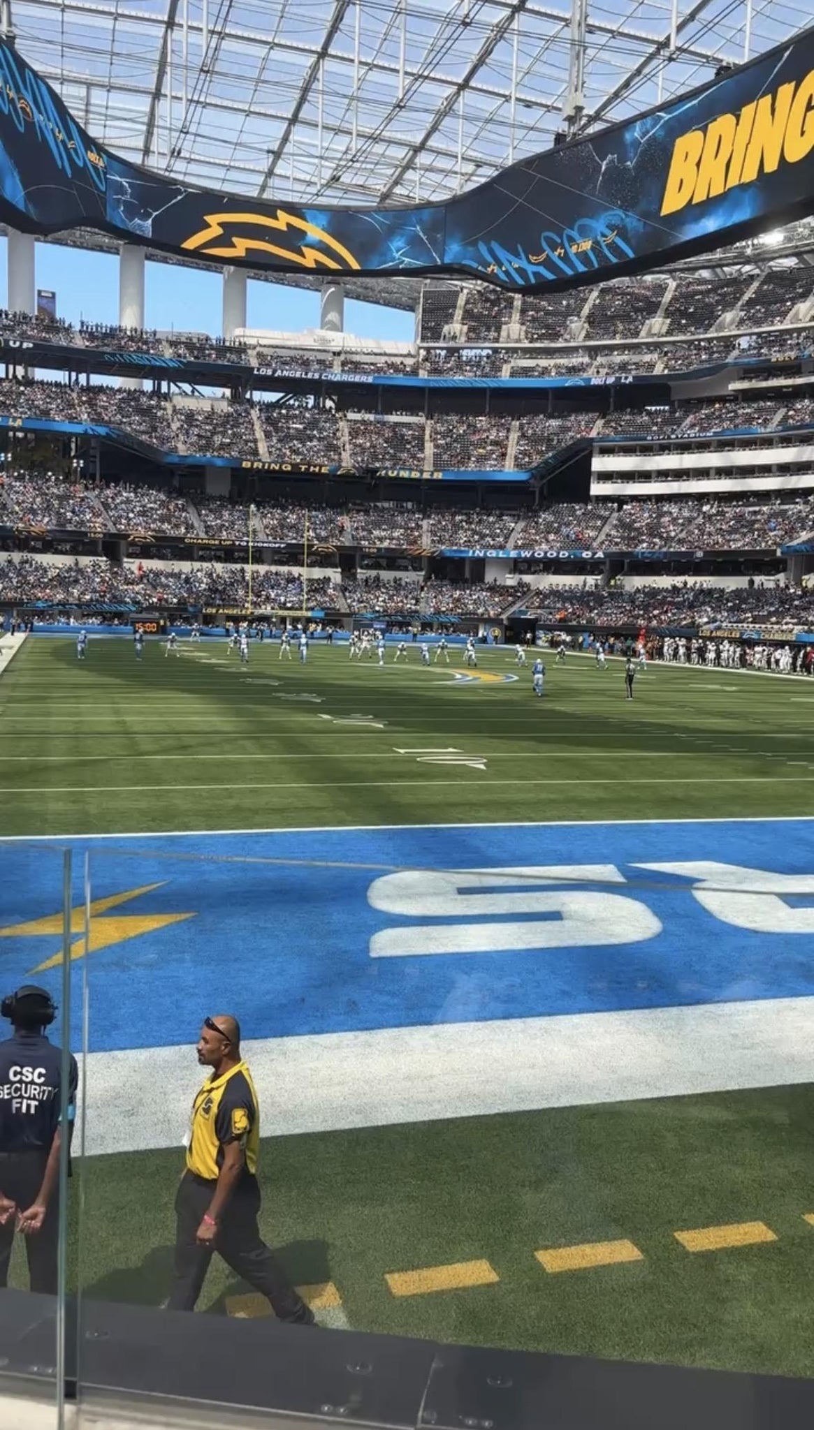 Real Fan View taken from Section 119 at SoFi Stadium by Ana J