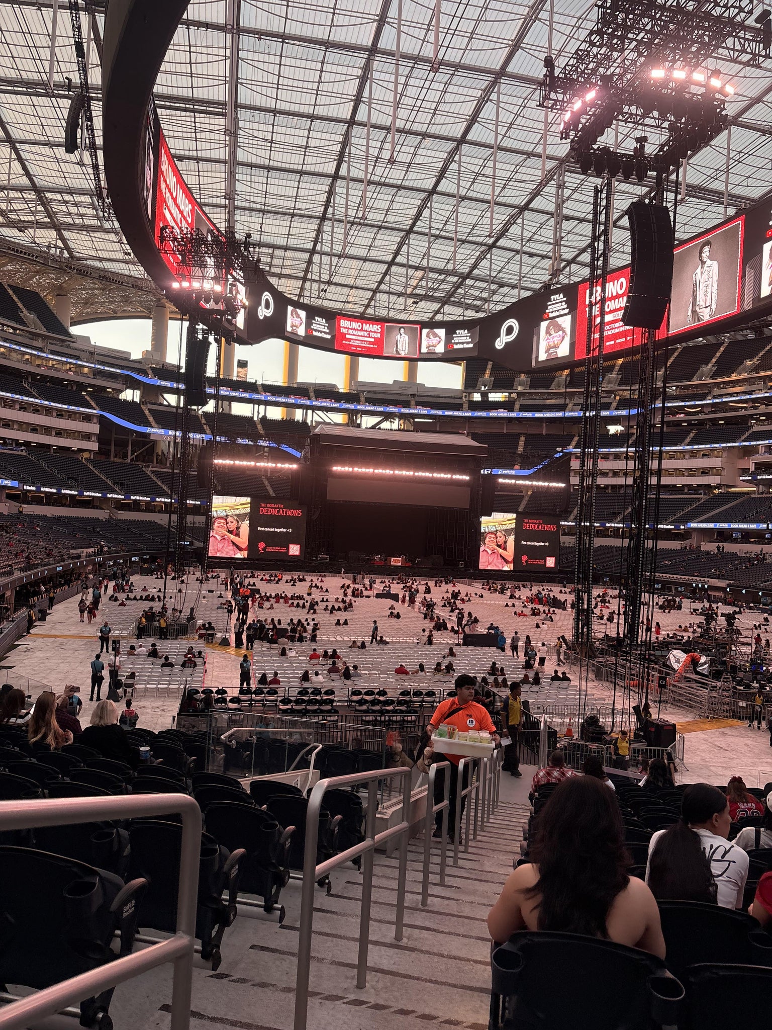 Real Fan View taken from Section 120 at SoFi Stadium by Sergio V