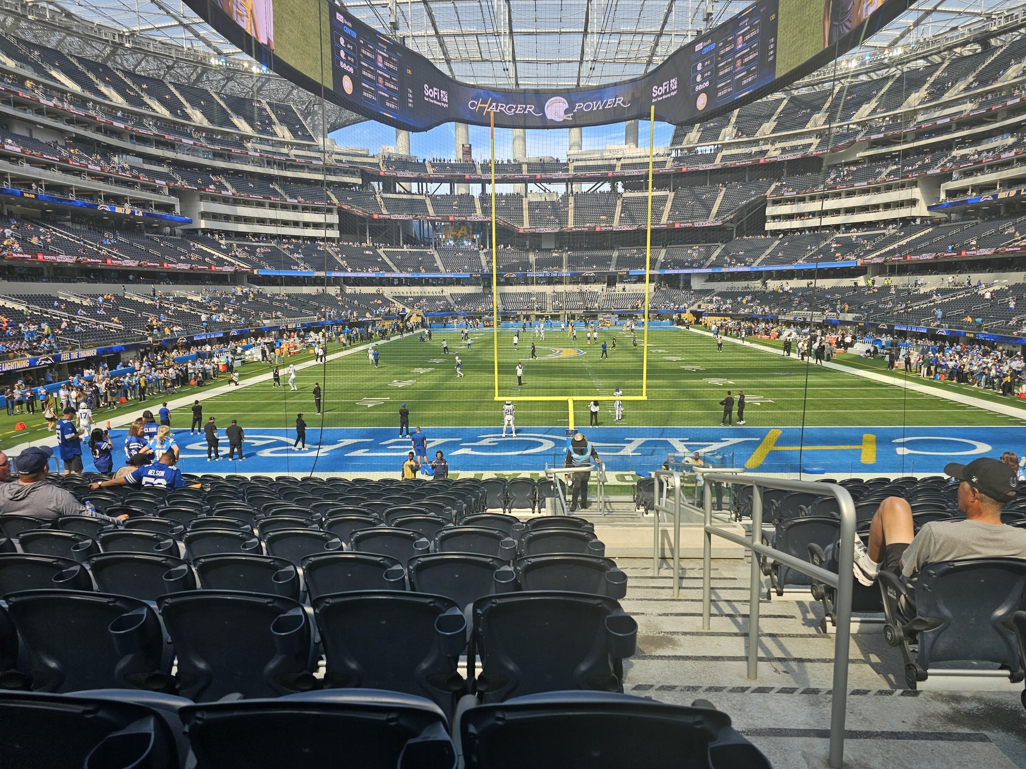 Real Fan View taken from Section 121 at SoFi Stadium by Steve B