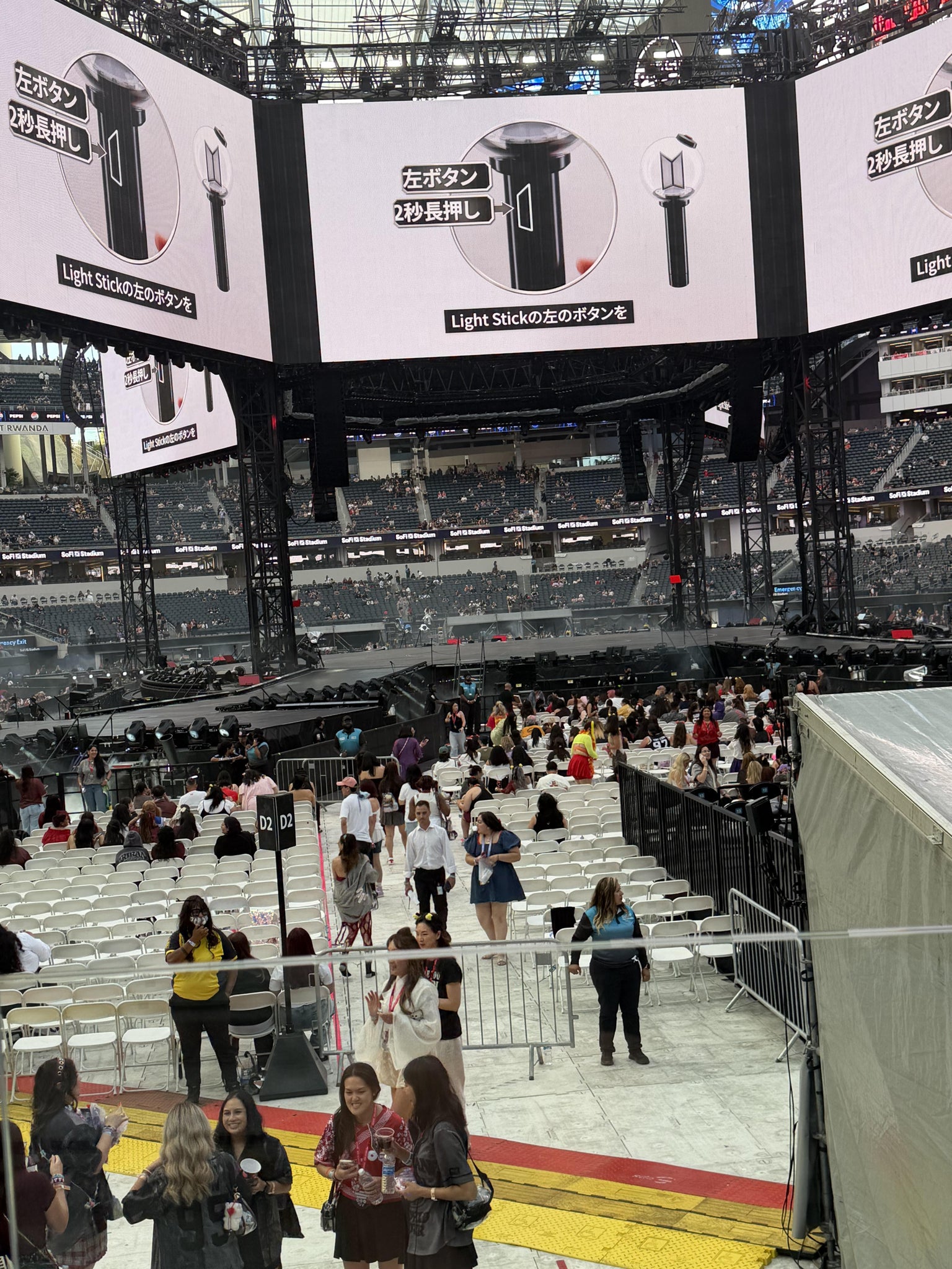 Real Fan View taken from Section 121 at SoFi Stadium by Lisa N
