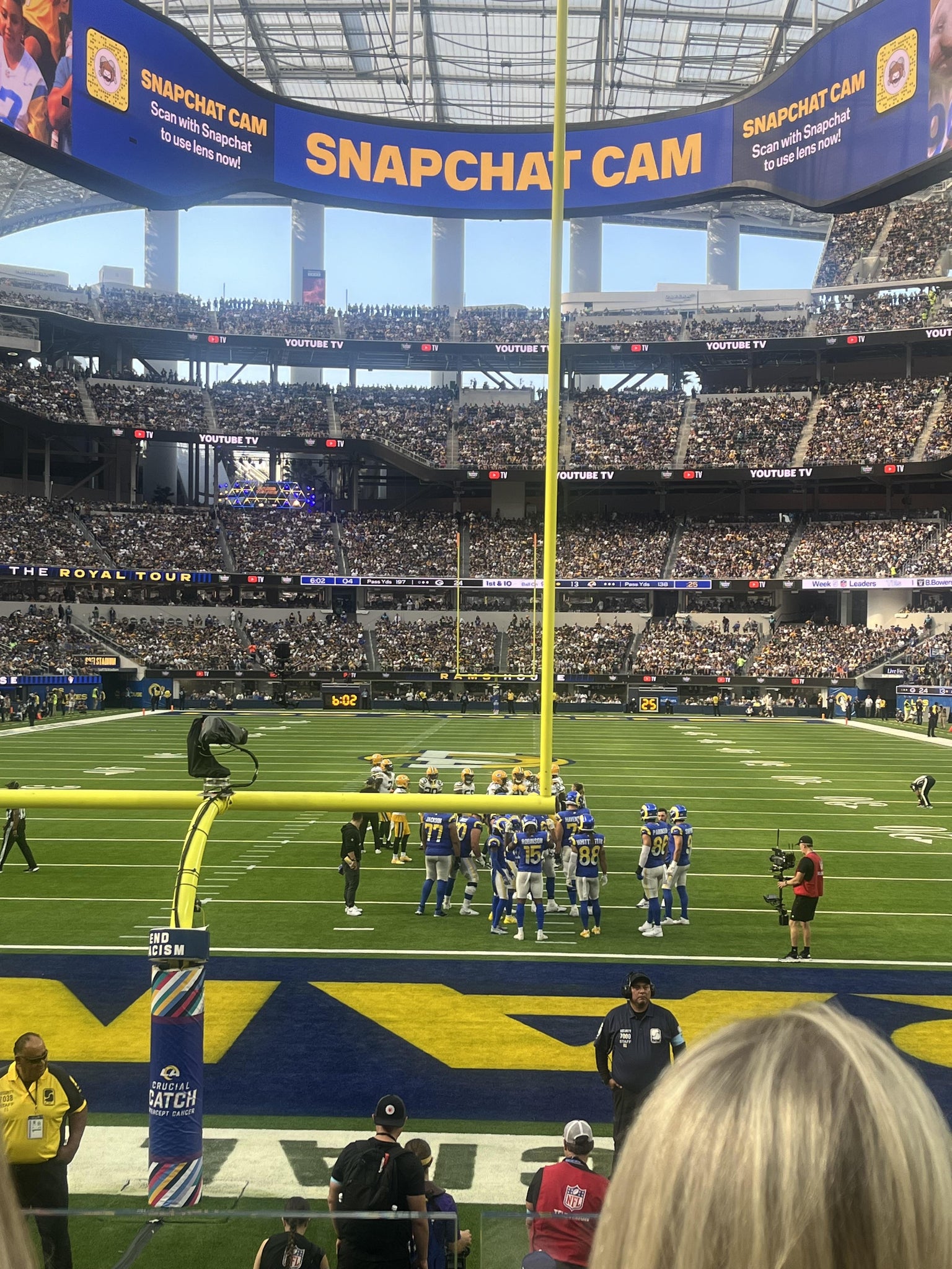 Real Fan View taken from Section 122 at SoFi Stadium by Andrew M