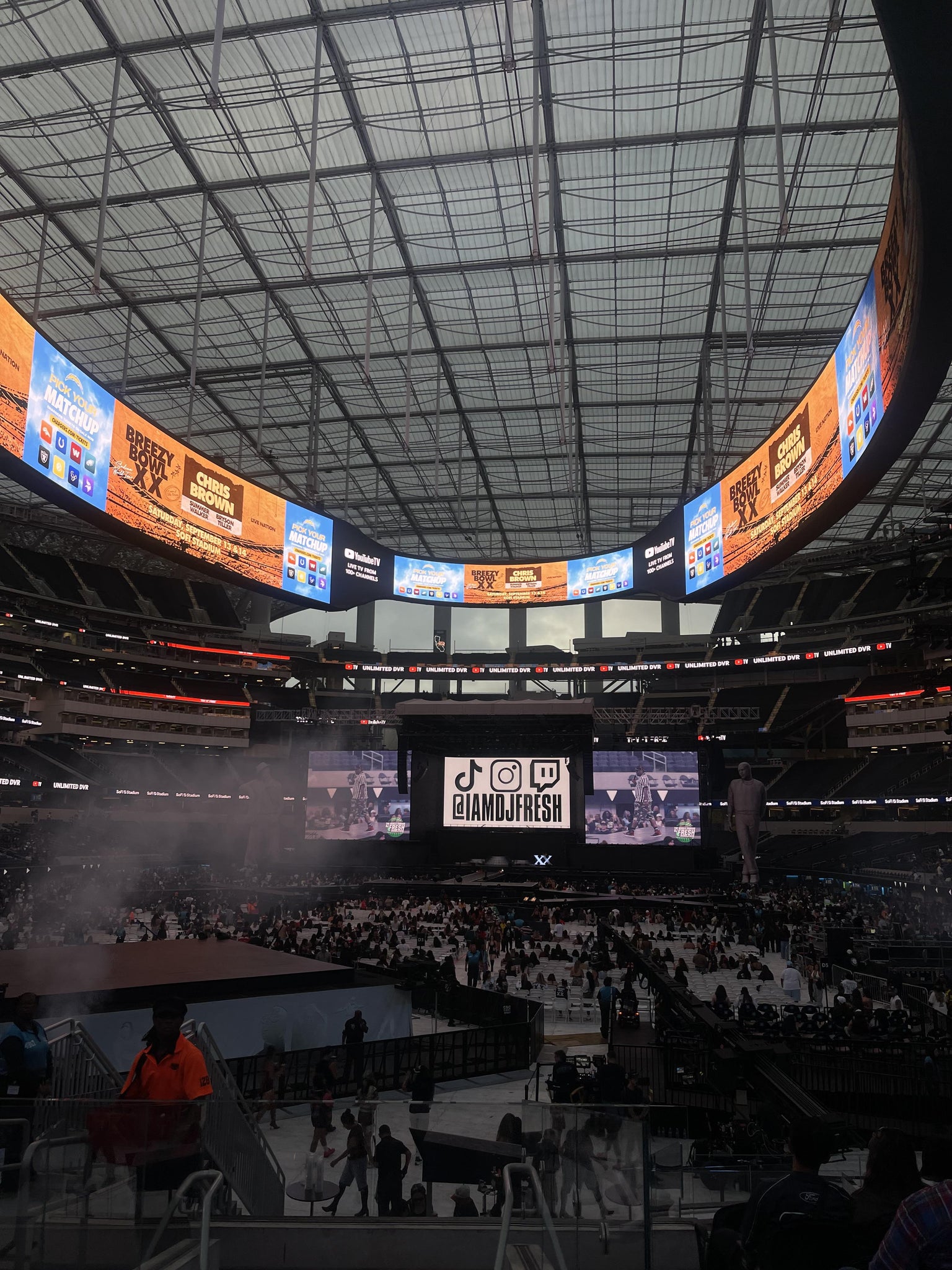 Real Fan View taken from Section 123 at SoFi Stadium by Alyssa R