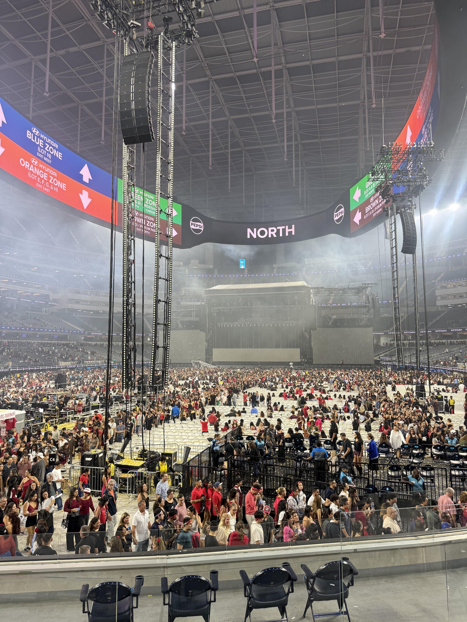 Real Fan View taken from Section 123 at SoFi Stadium by Melanie A