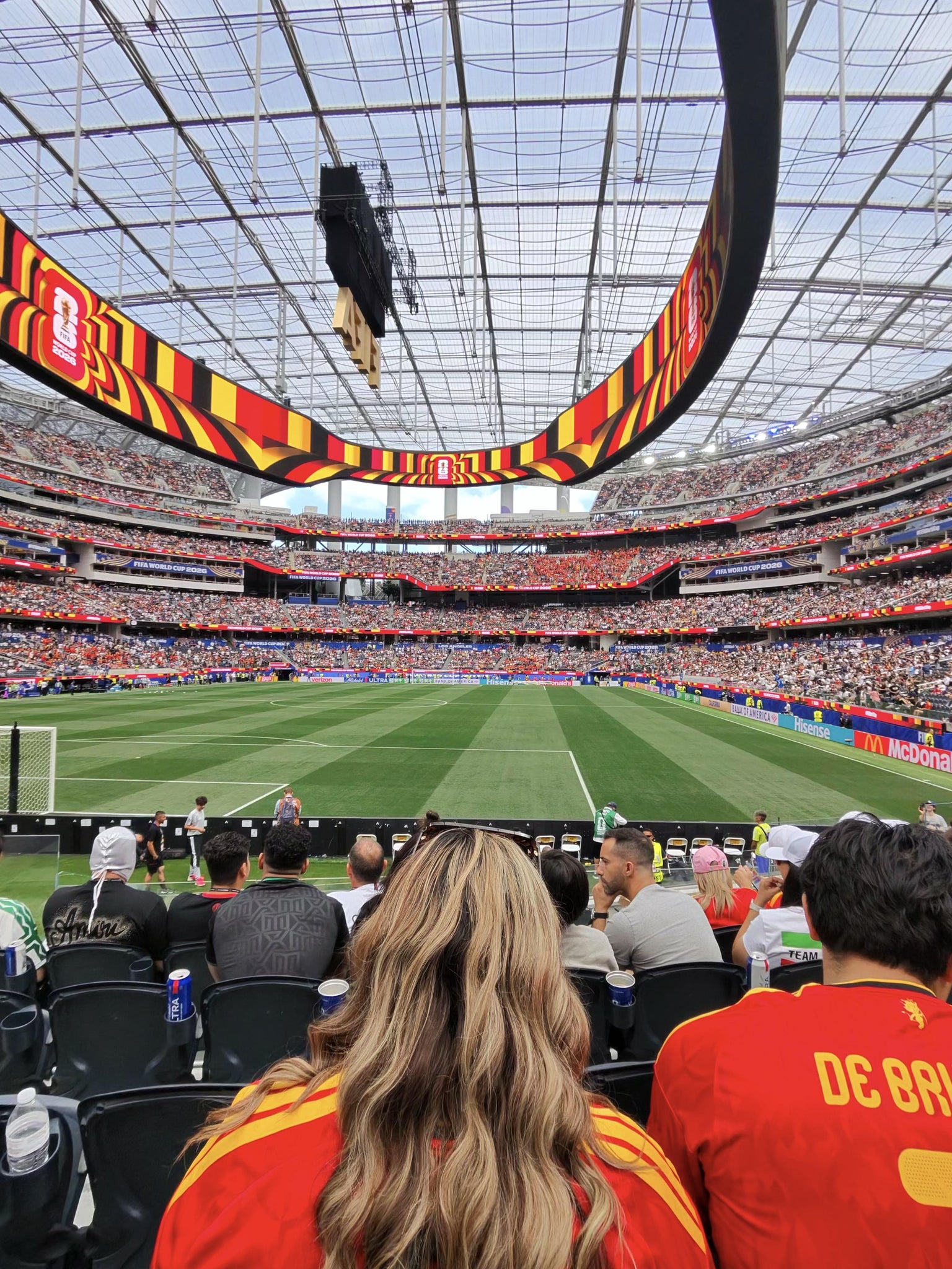 Real Fan View taken from Section 123 at SoFi Stadium by Jose P