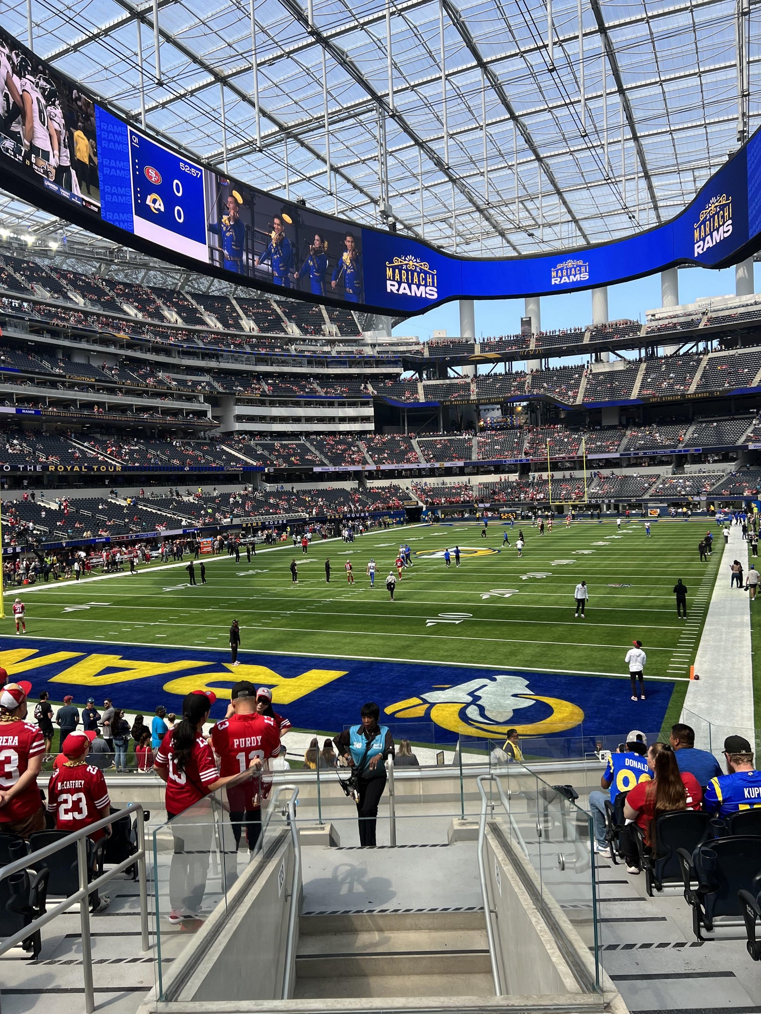 Real Fan View taken from Section 124 at SoFi Stadium by Jacob S
