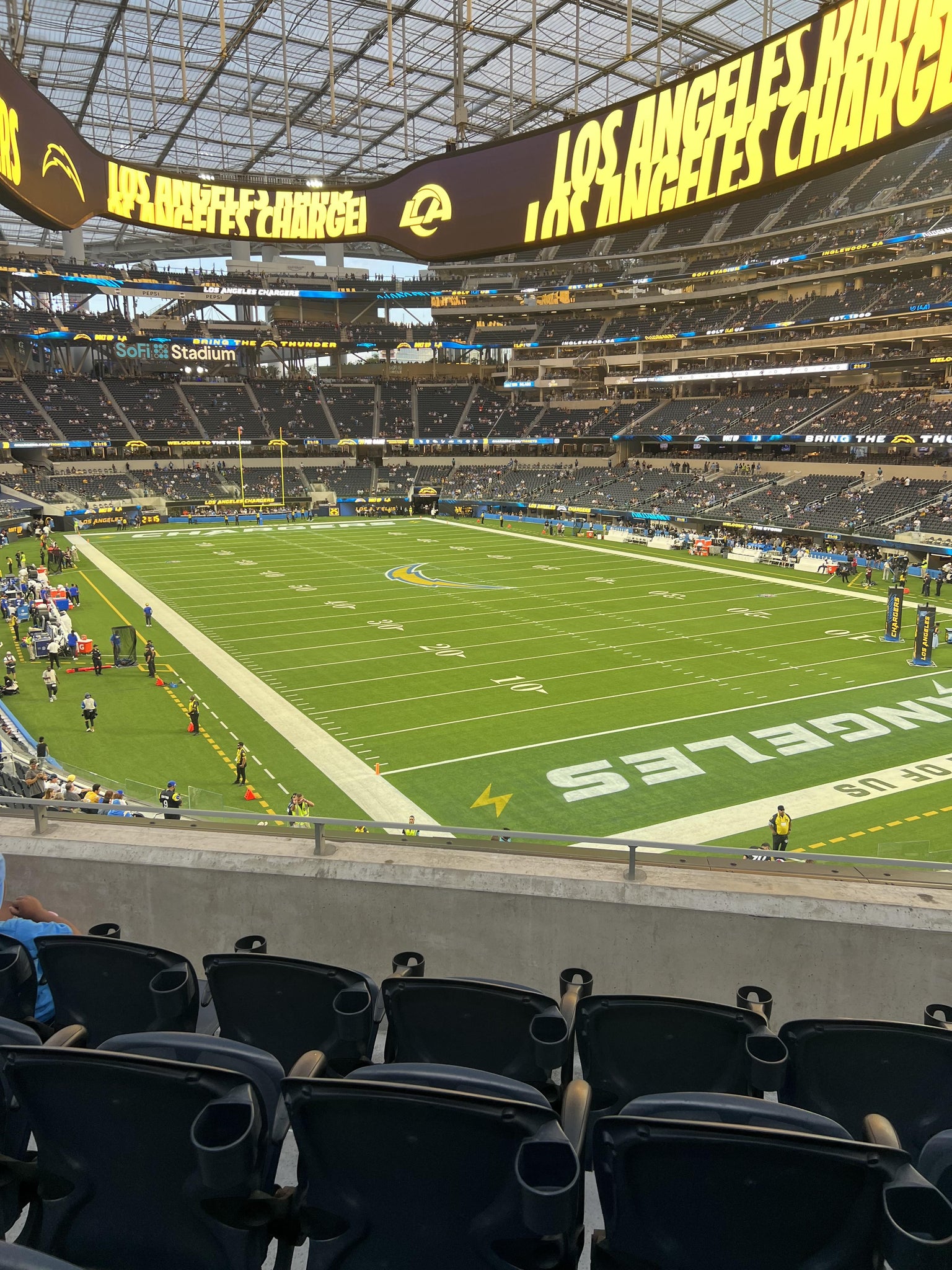 Real Fan View taken from Section 203 at SoFi Stadium by Ashley W