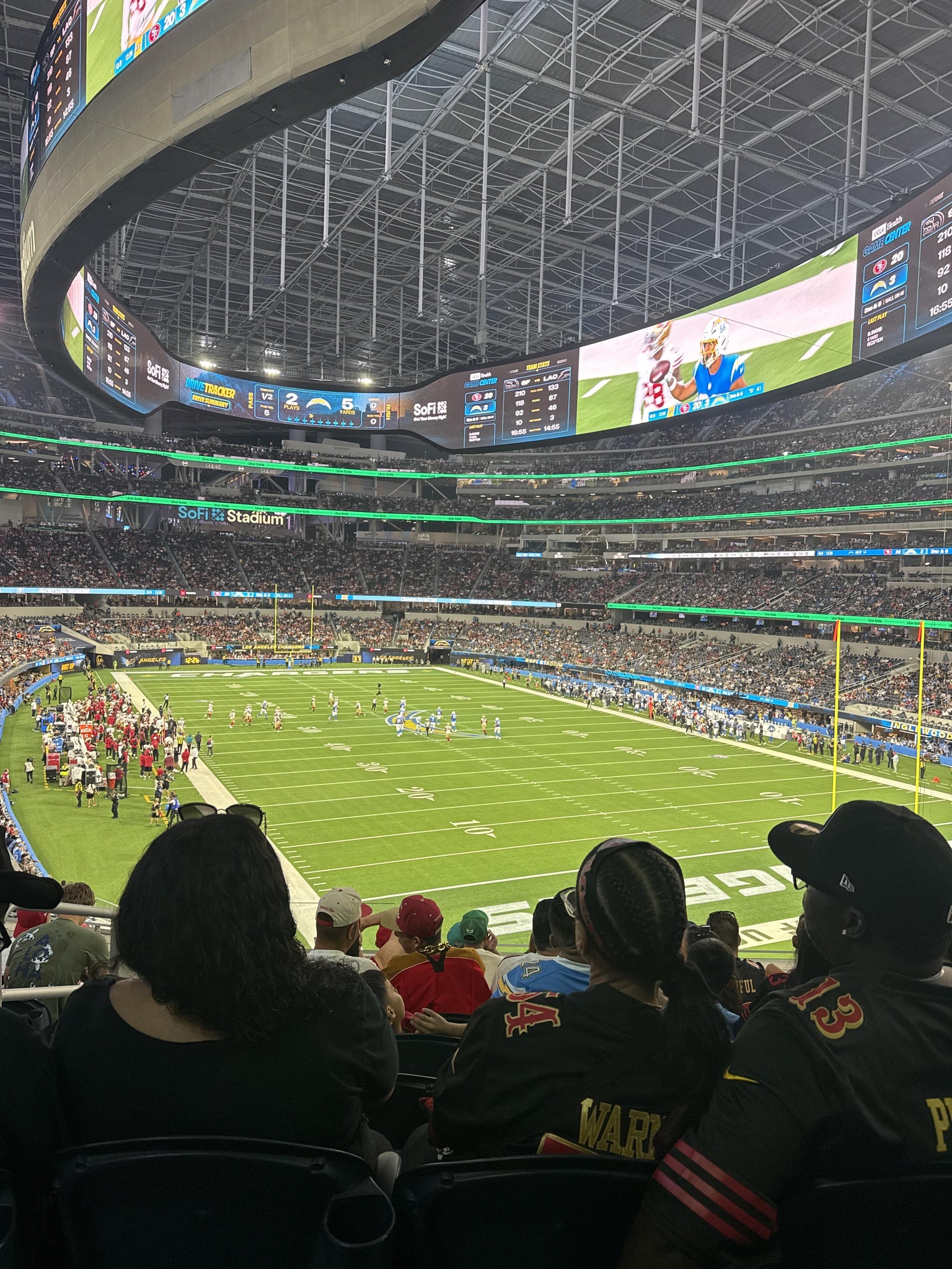 Real Fan View taken from Section 204 at SoFi Stadium by Guadalupe T