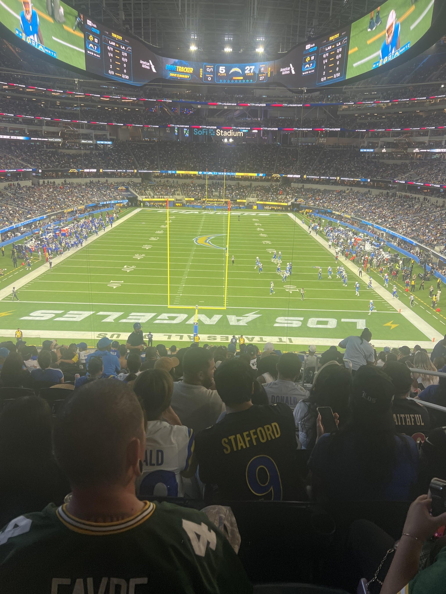 Real Fan View taken from Section 207 at SoFi Stadium by Anonymous User