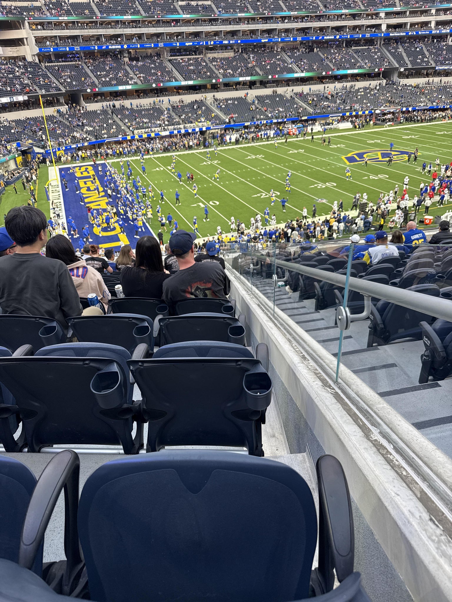 Real Fan View taken from Section 214 at SoFi Stadium by Peter C