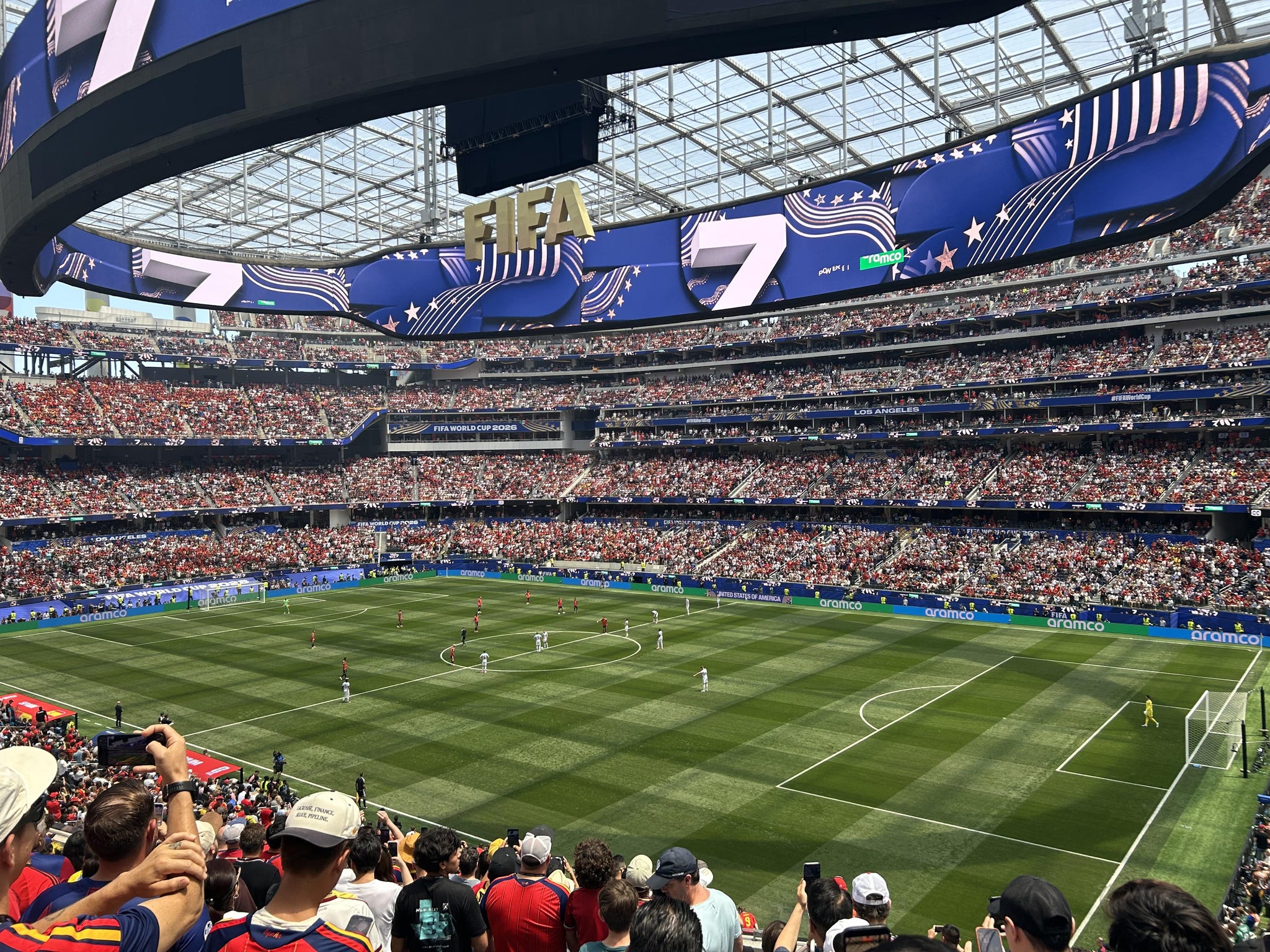 Real Fan View taken from Section 225 at SoFi Stadium by Stephanie T