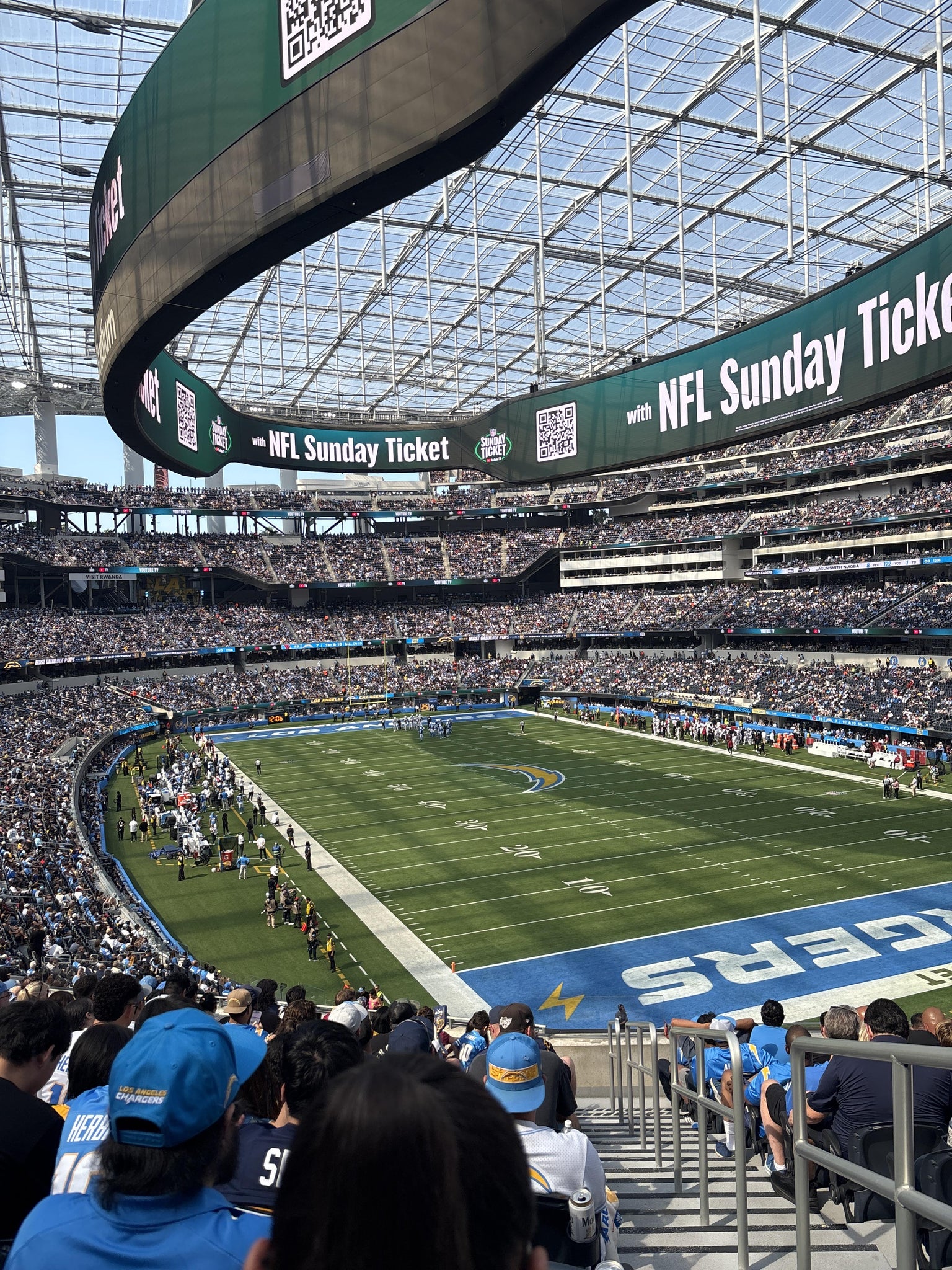 Real Fan View taken from Section 228 at SoFi Stadium by Elizabeth M