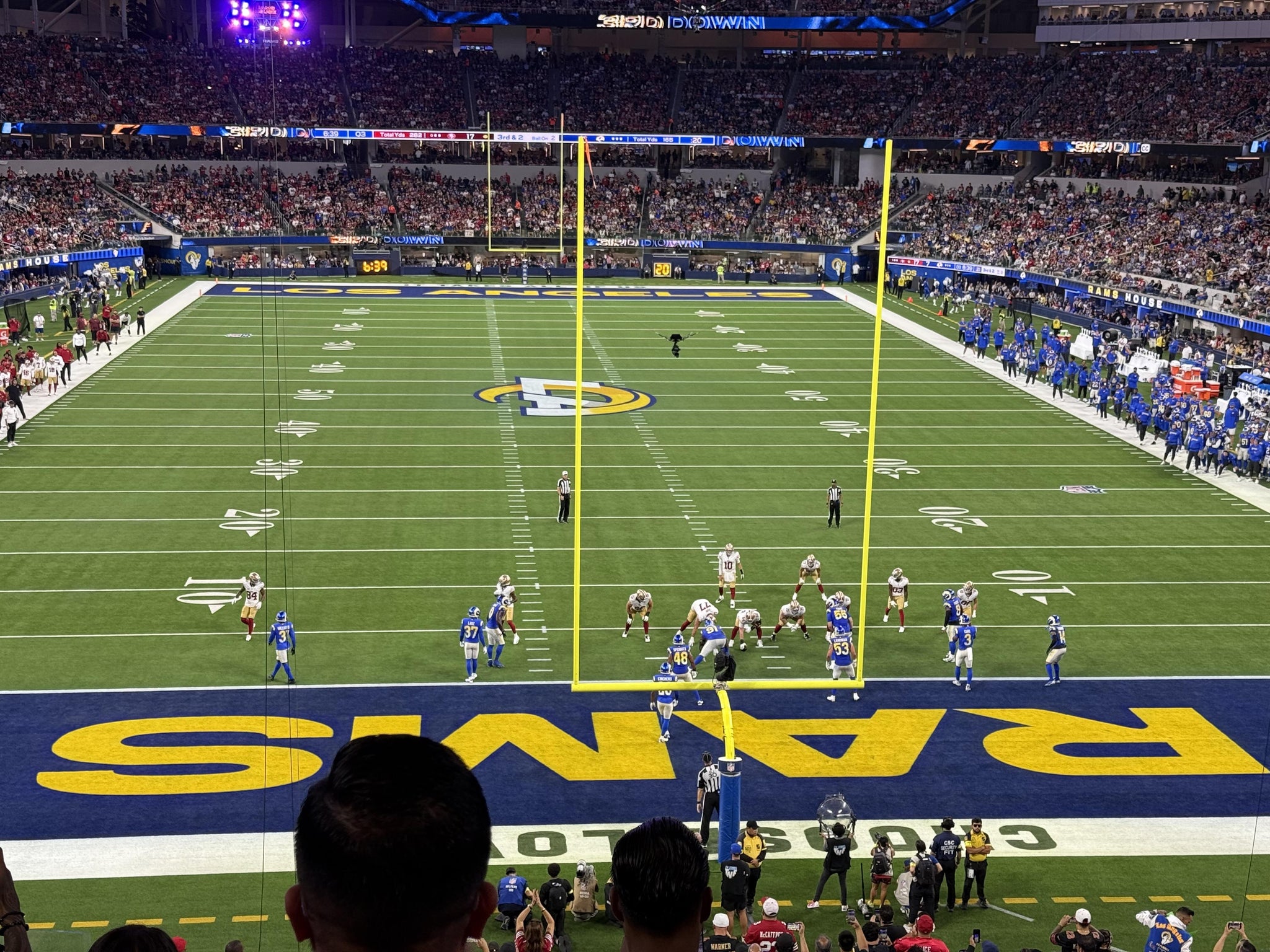 Real Fan View taken from Section 232 at SoFi Stadium by Anonymous User