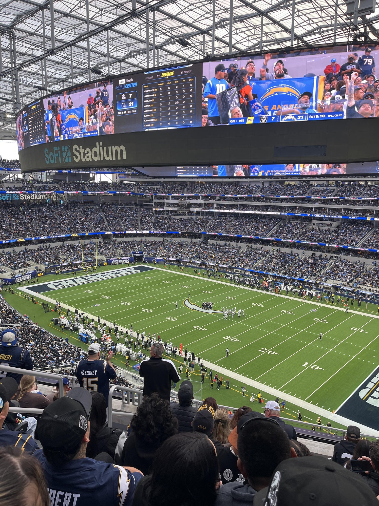 Real Fan View taken from Section 302 at SoFi Stadium by Anonymous User