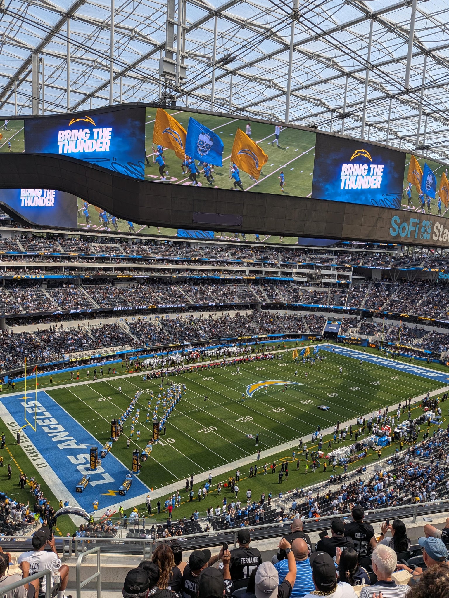 Real Fan View taken from Section 316 at SoFi Stadium by Tina R