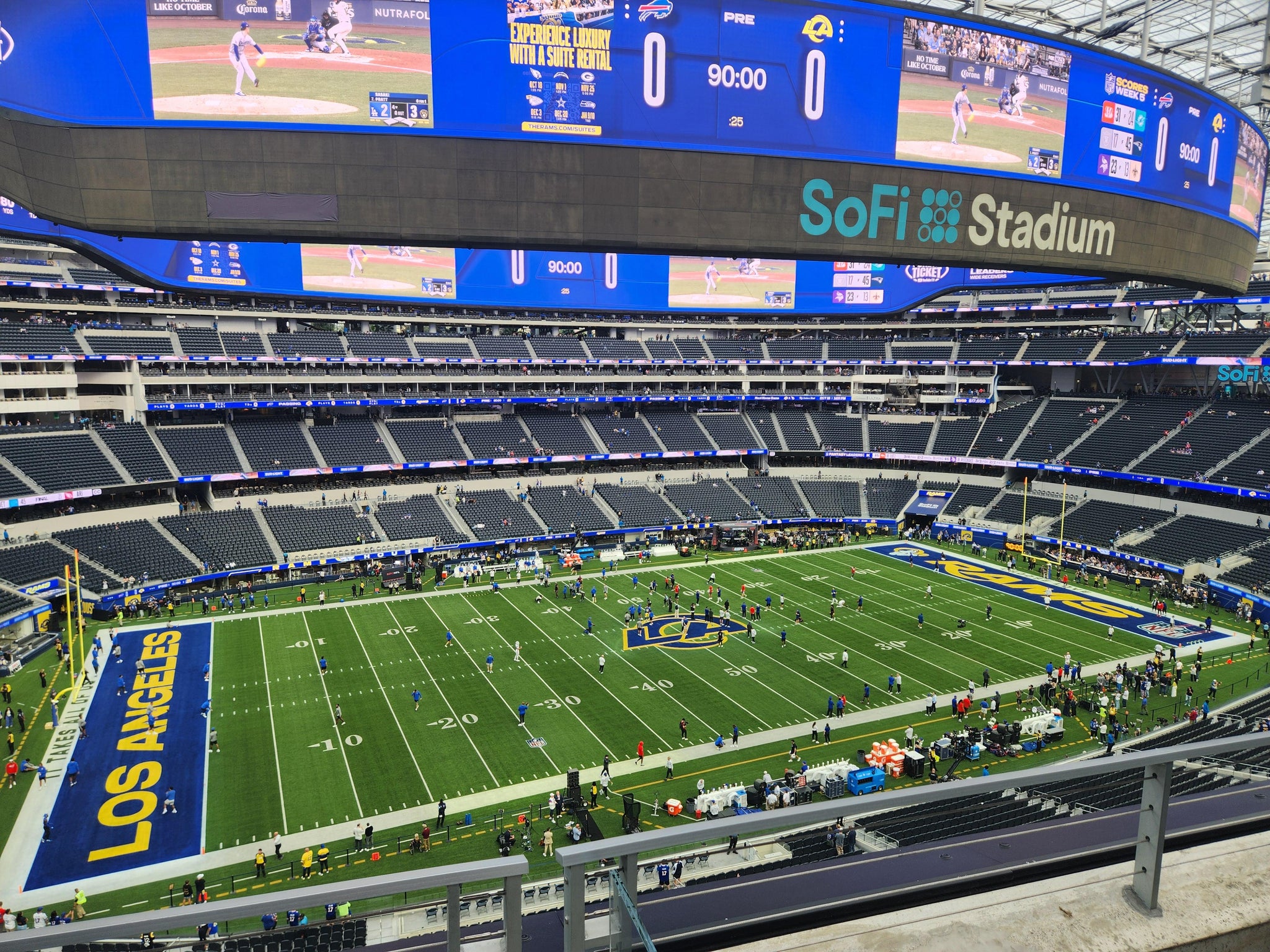 Real Fan View taken from Section 318 at SoFi Stadium by Kristina B