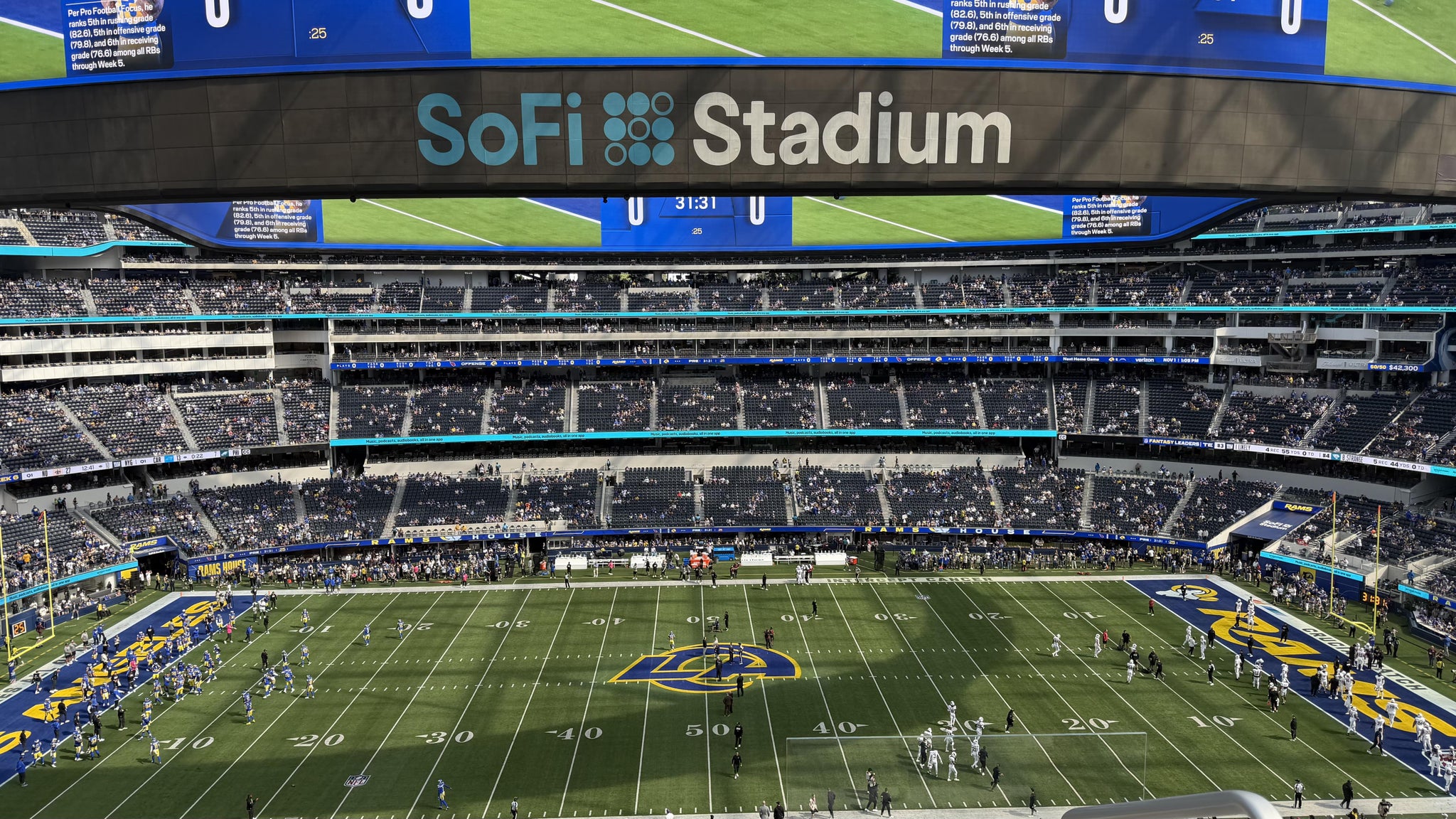 Real Fan View taken from Section 322 at SoFi Stadium by Charlotte W